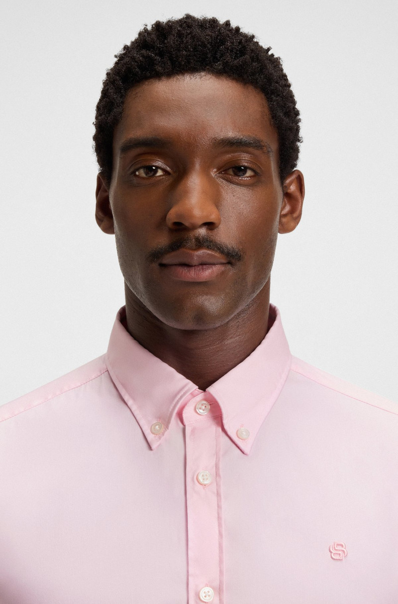 SLIM-FIT SHIRT WITH DOUBLE B MONOGRAM 3