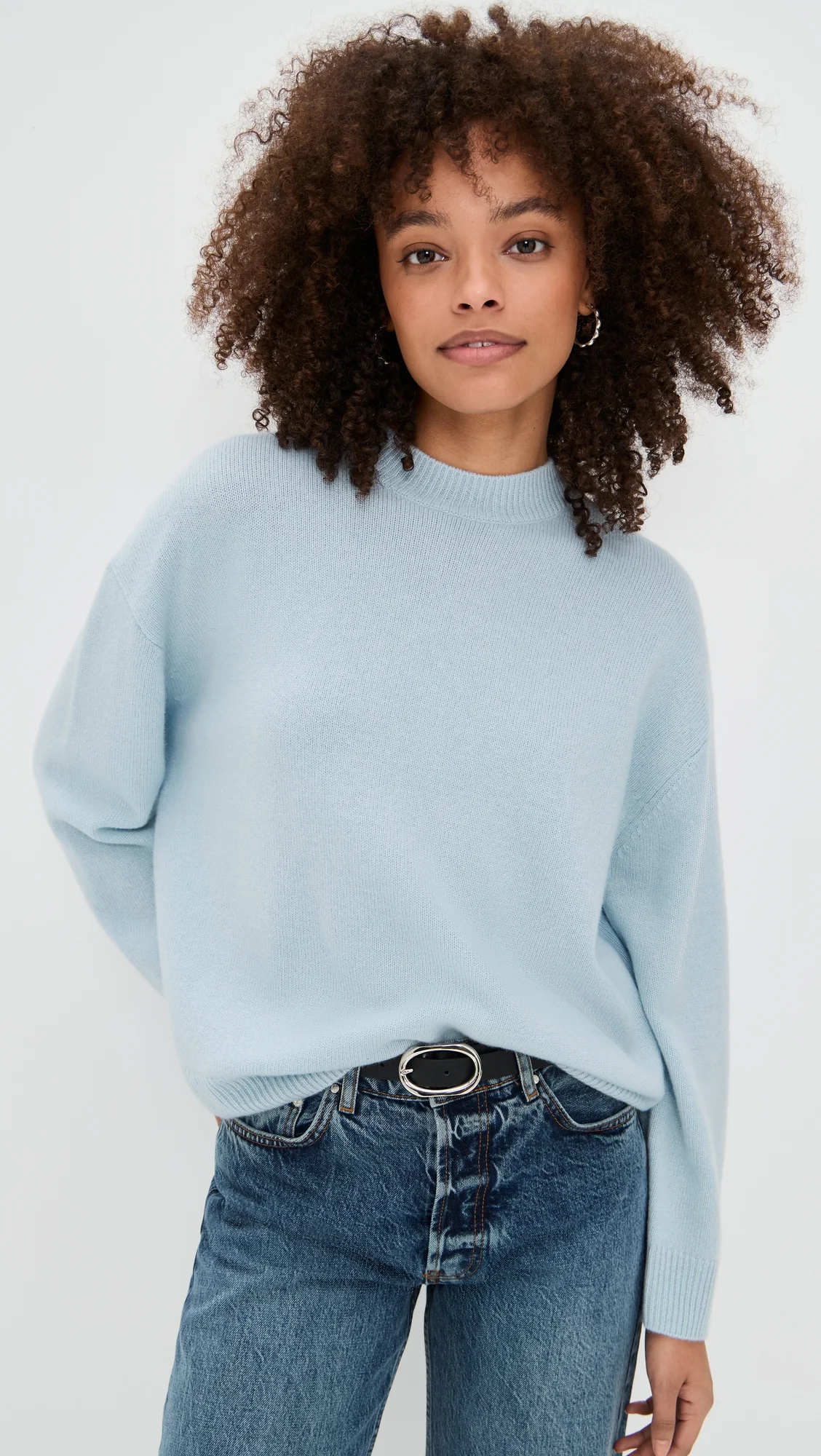 Cashmere Lee Crew Sweater - 1