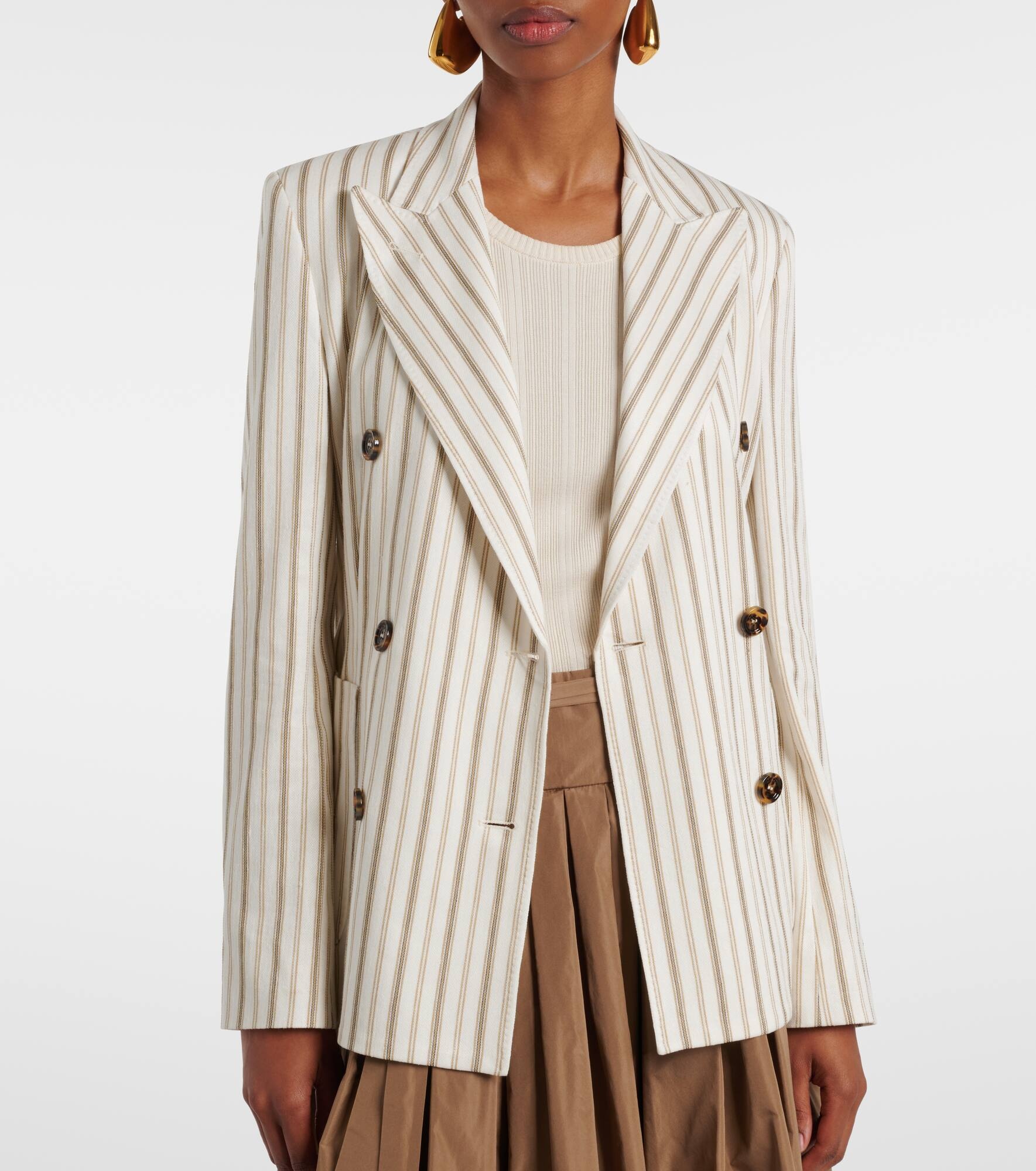 Pensile cotton and linen blazer - 5