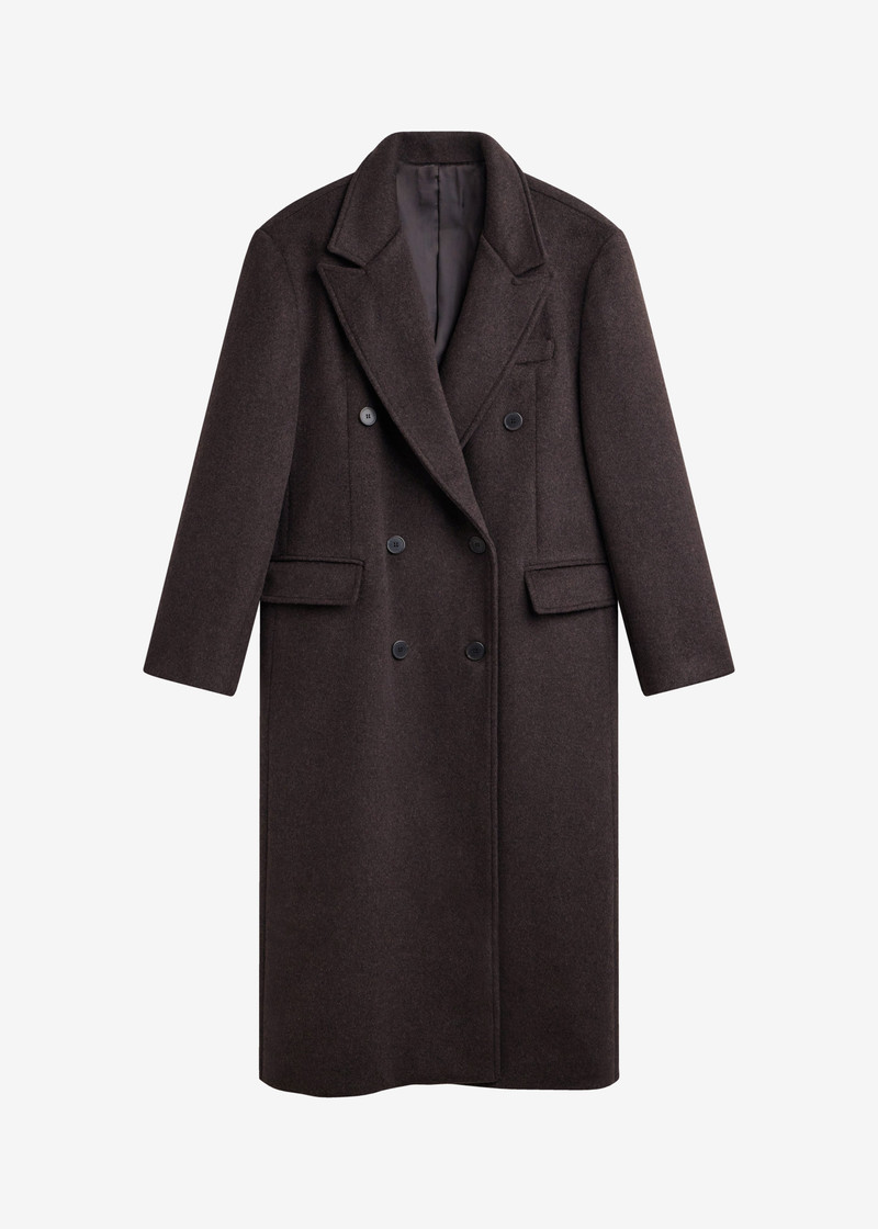 Bellace Wool Coat - Brown 1