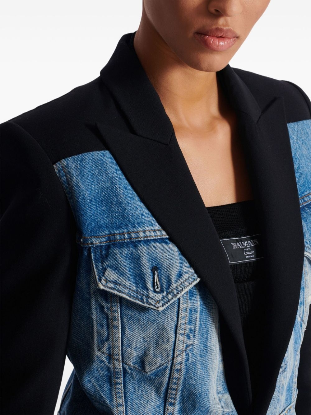 panelled blazer - 7