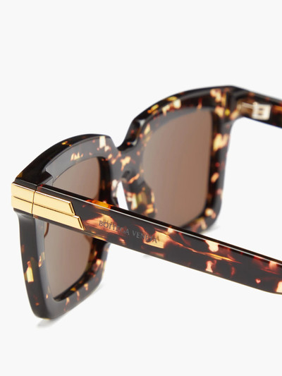 Bottega Veneta Square tortoiseshell-acetate sunglasses outlook