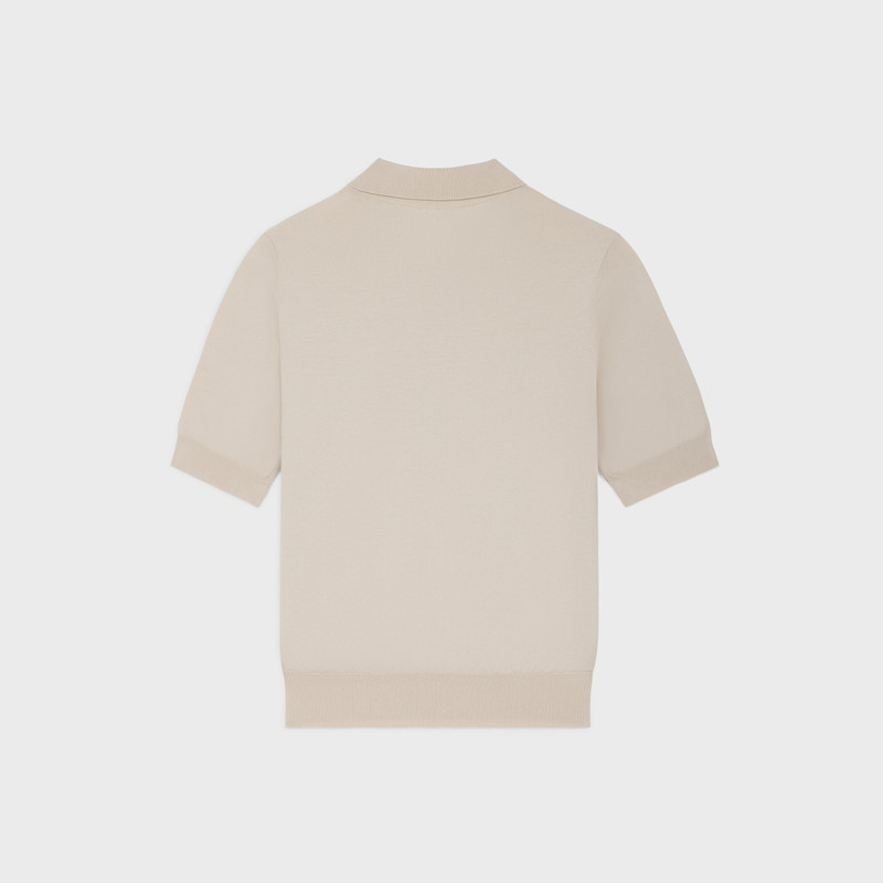 CELINE triomphe polo in fine cotton outlook