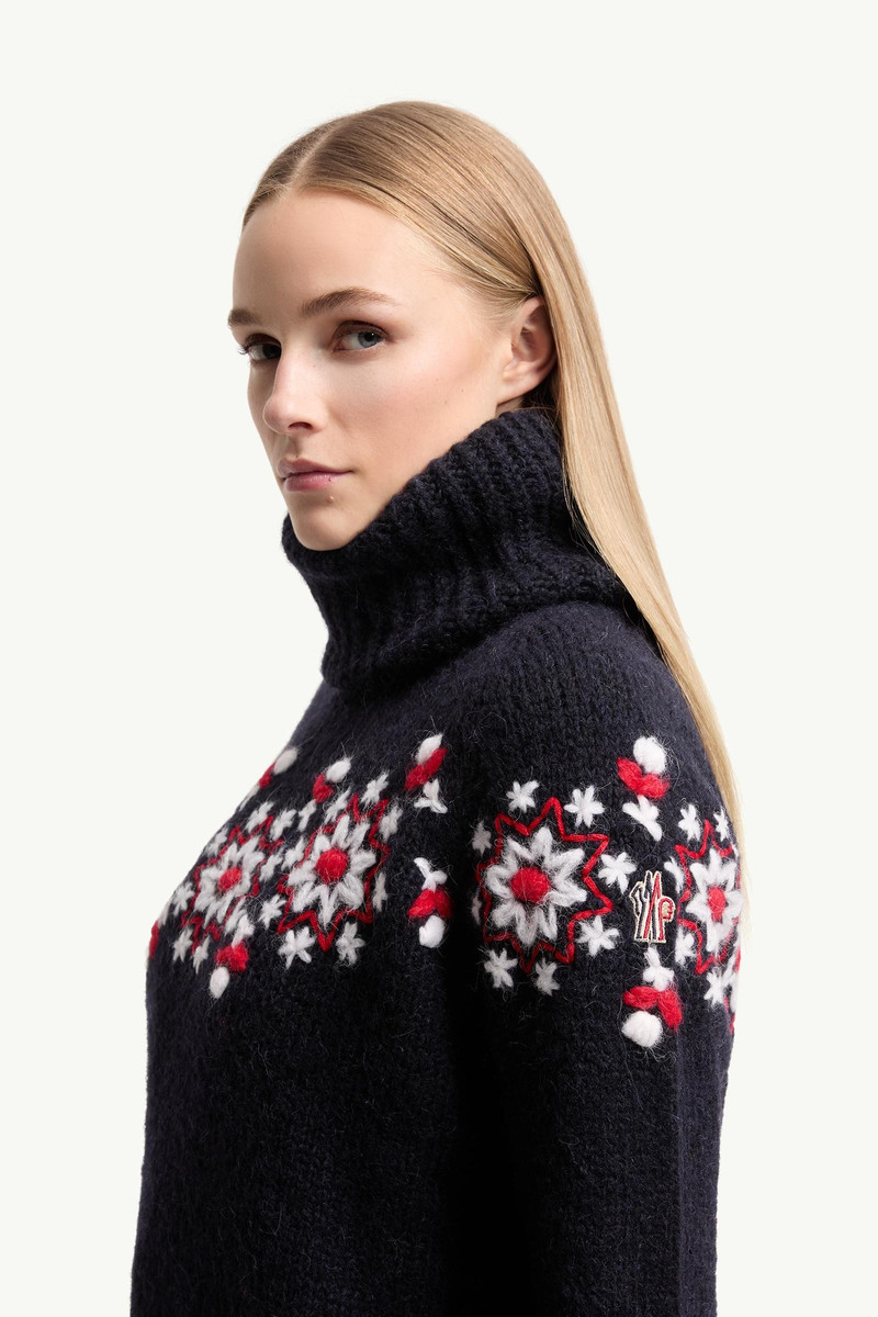 Hand-Embroidered Alpaca & Wool Turtleneck Sweater 3