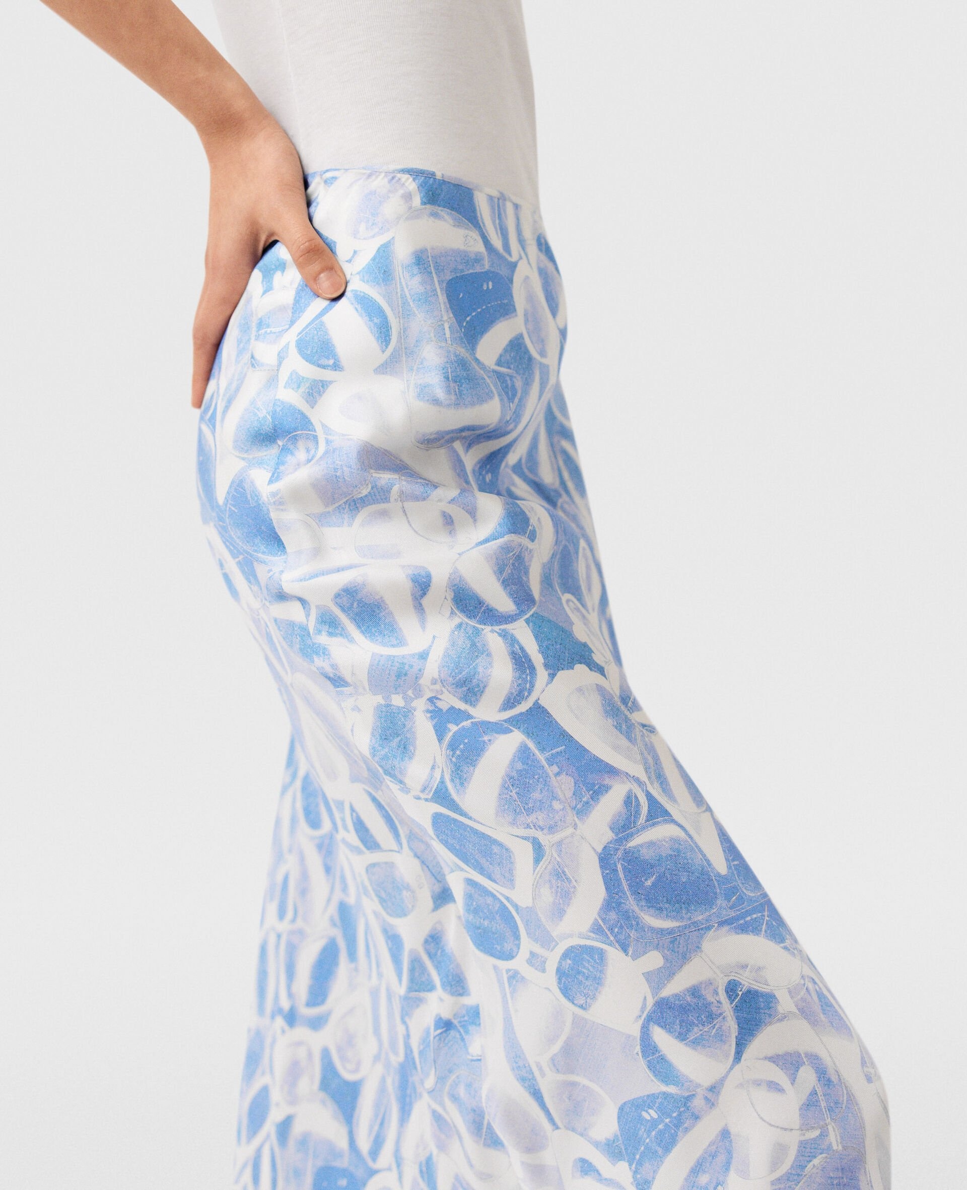Sunglasses Print Maxi Skirt - 4