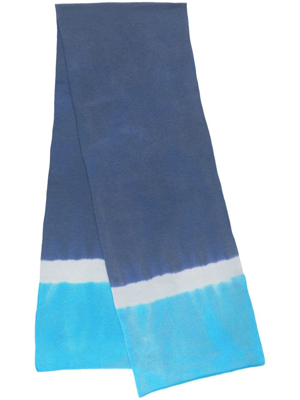 ombré-effect cashmere scarf - 1