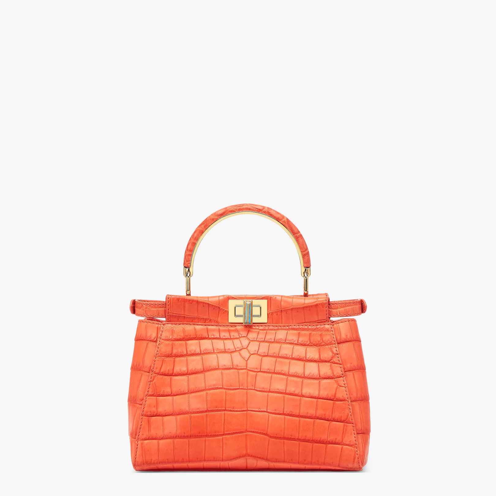 Red crocodile leather bag - 3