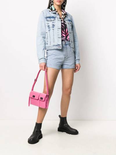 PHILIPP PLEIN acid-wash denim jacket outlook