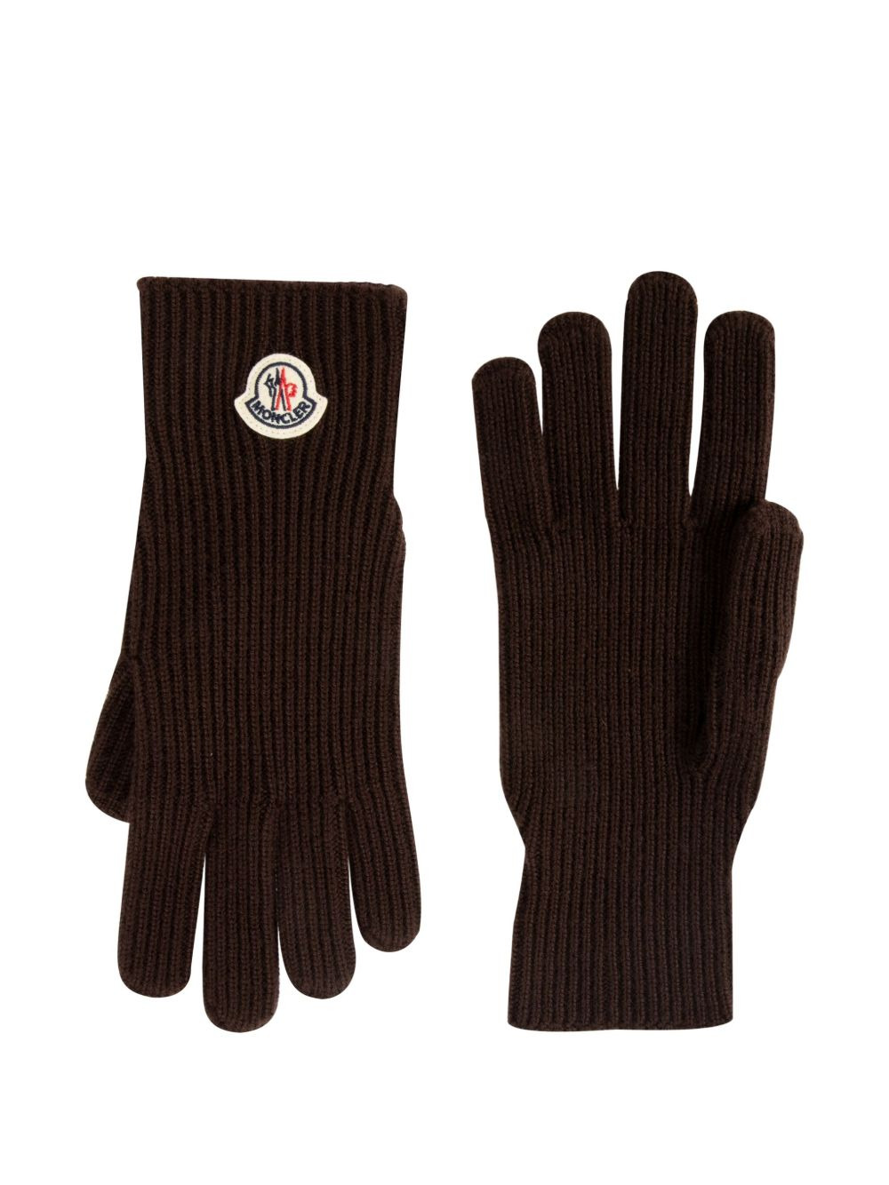 logo-patch gloves - 1