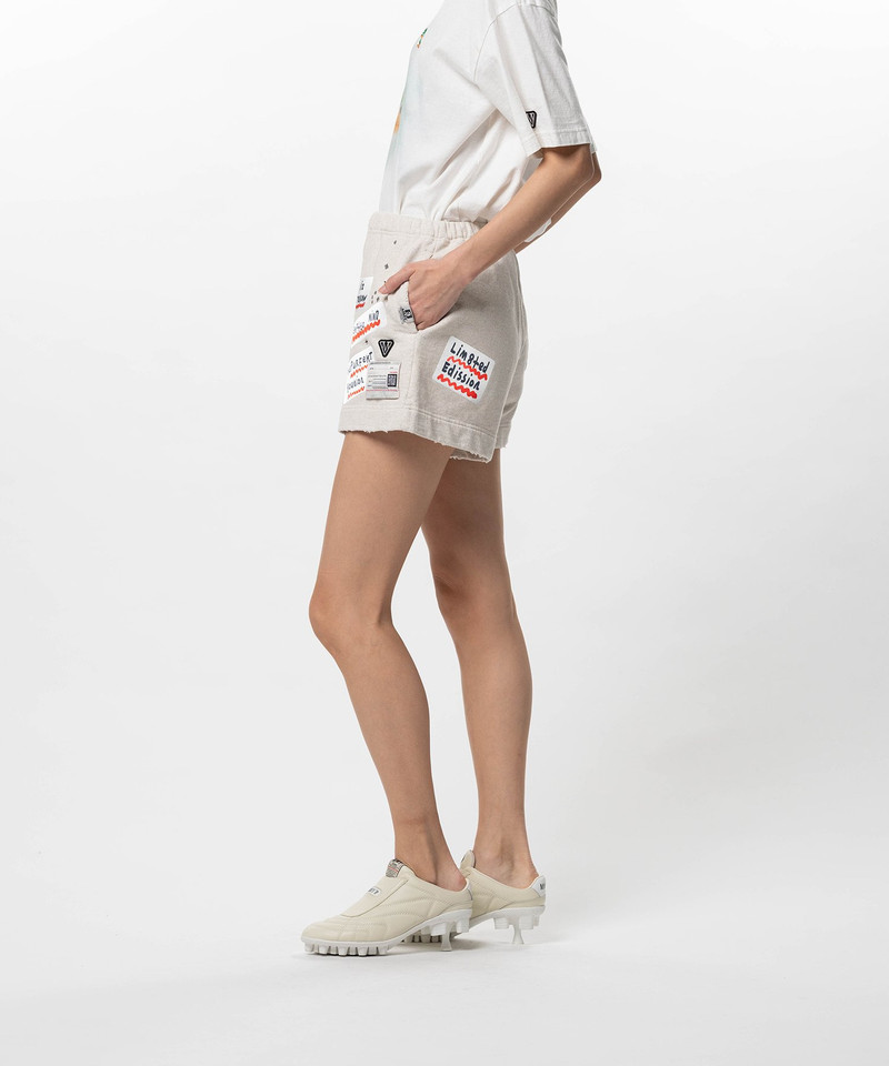 Embellished Sticker Sweat Shorts 5
