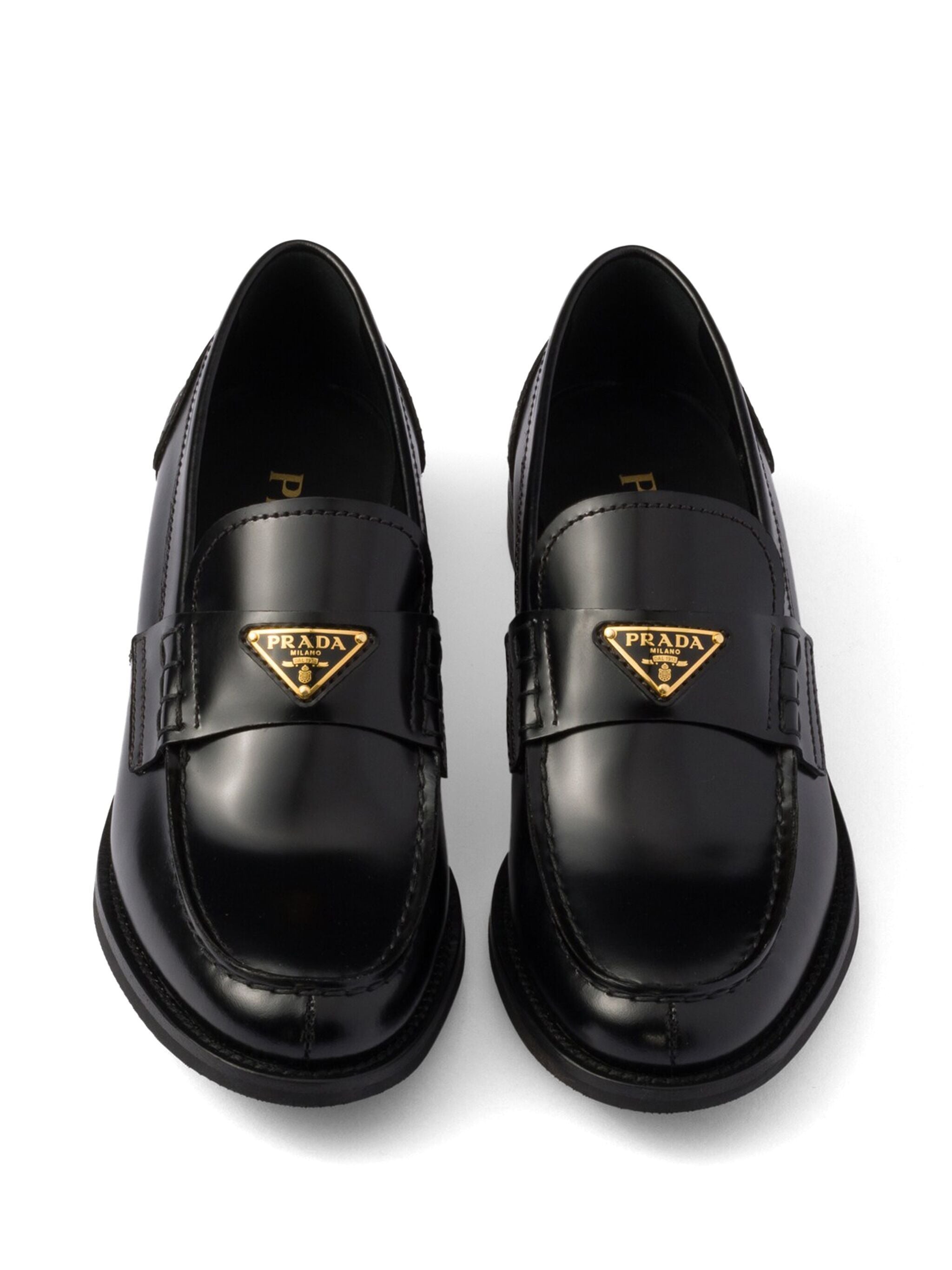 Brushed Leather Loafers - 4