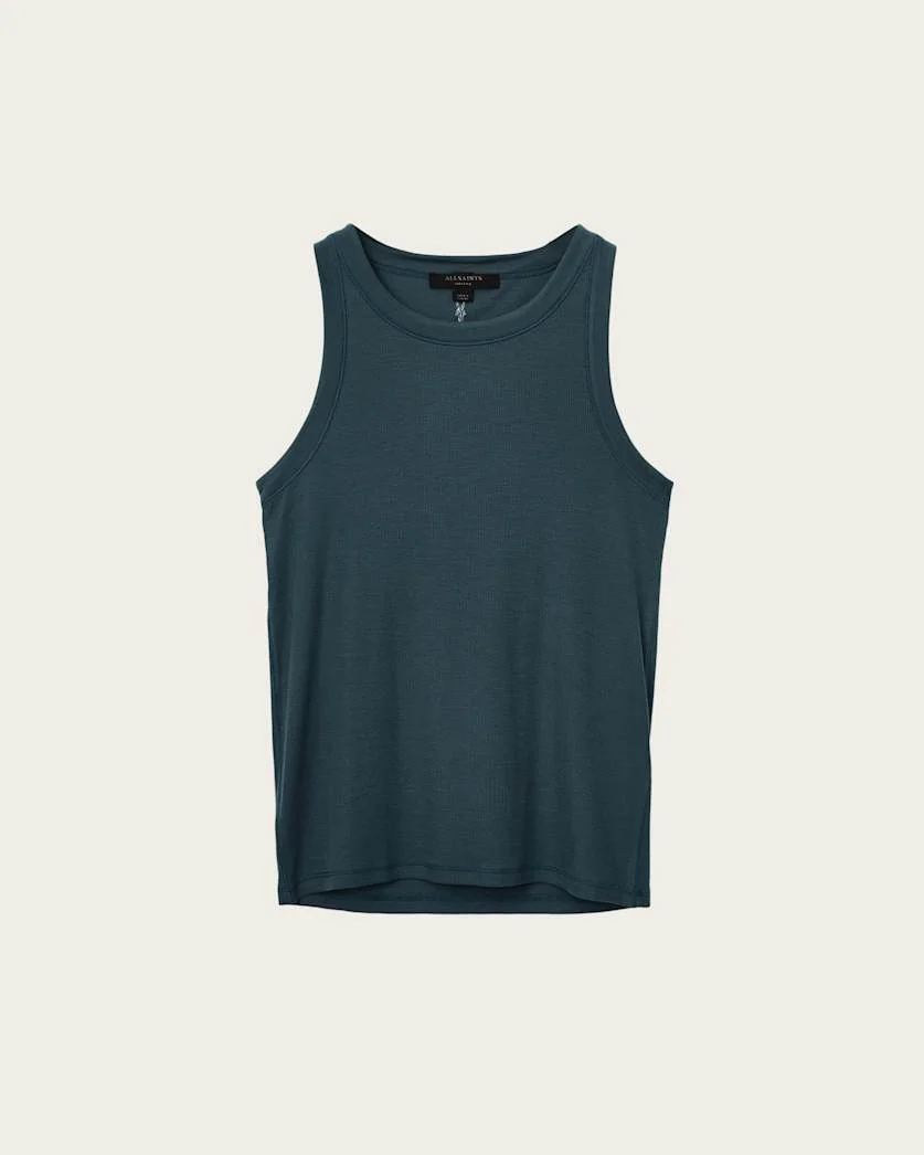 RINA CREW NECK SLEEVELESS TANK TOP - 1