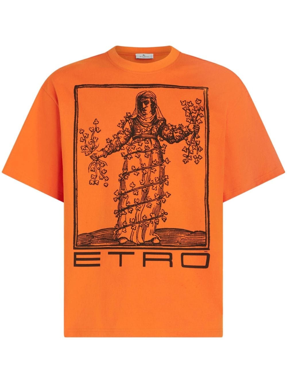 Allegory of Strength-print cotton T-shirt - 1