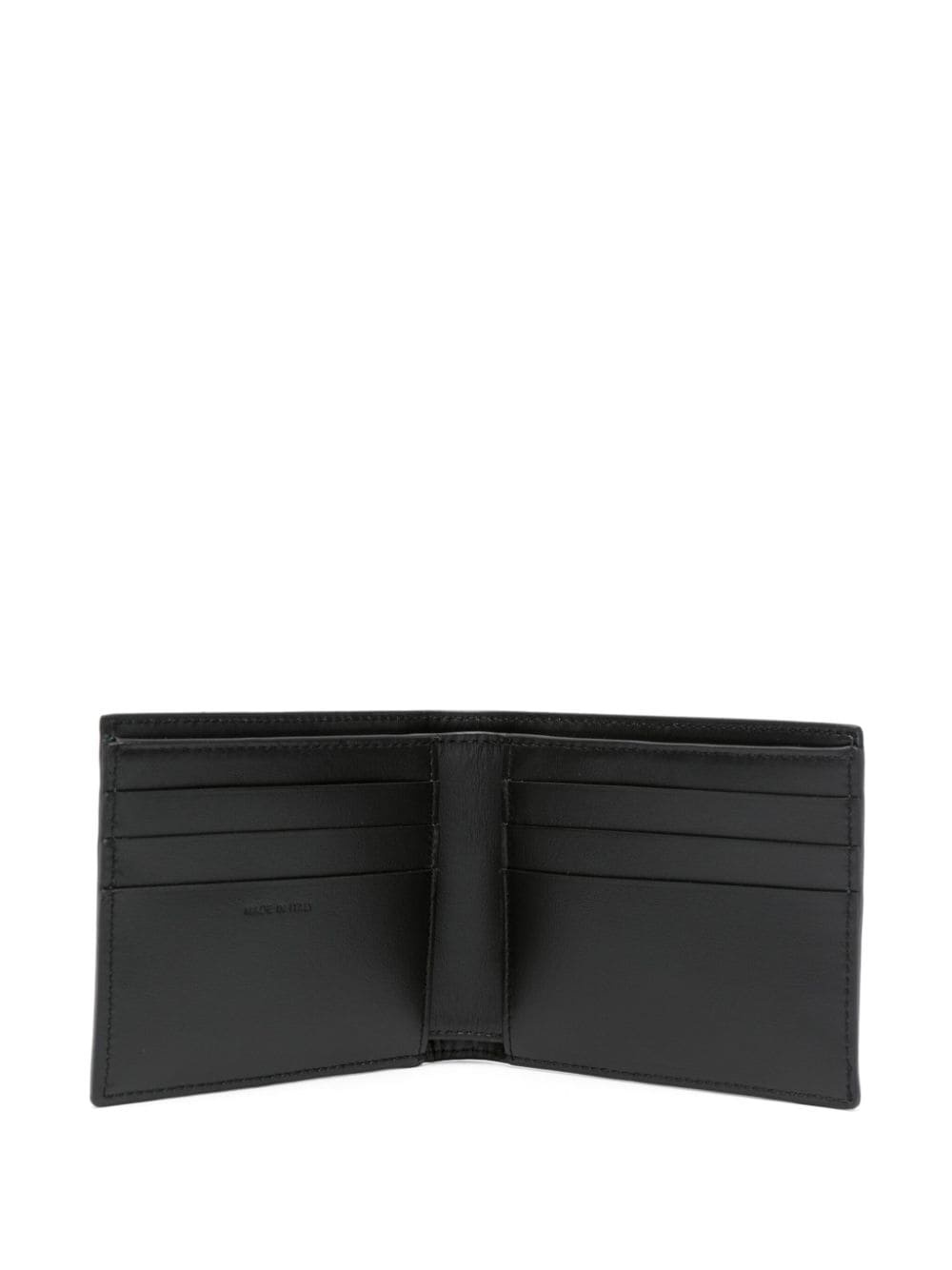 Thunderbolt-print bi-fold leather wallet - 3