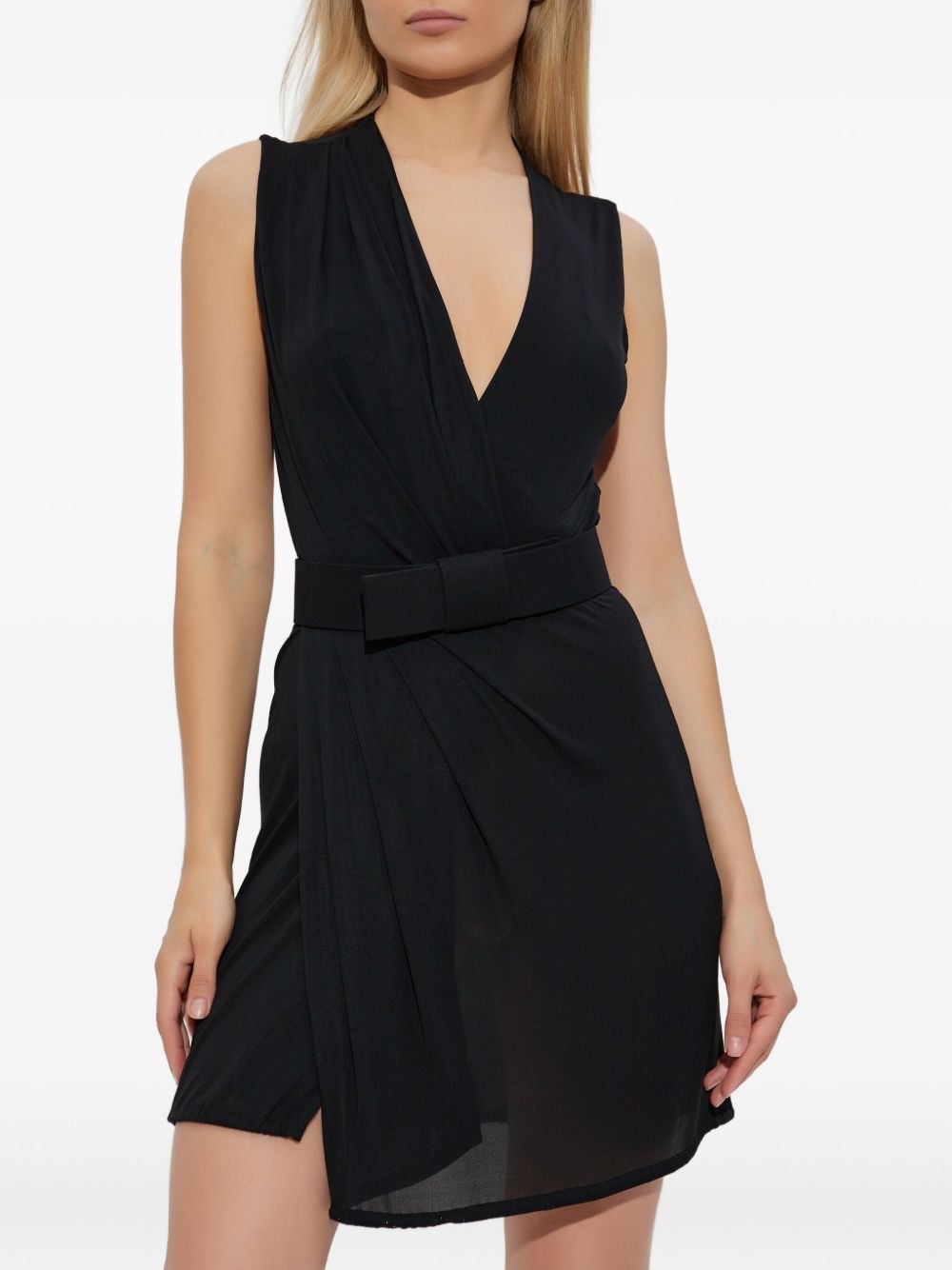 wrap belted dress - 3