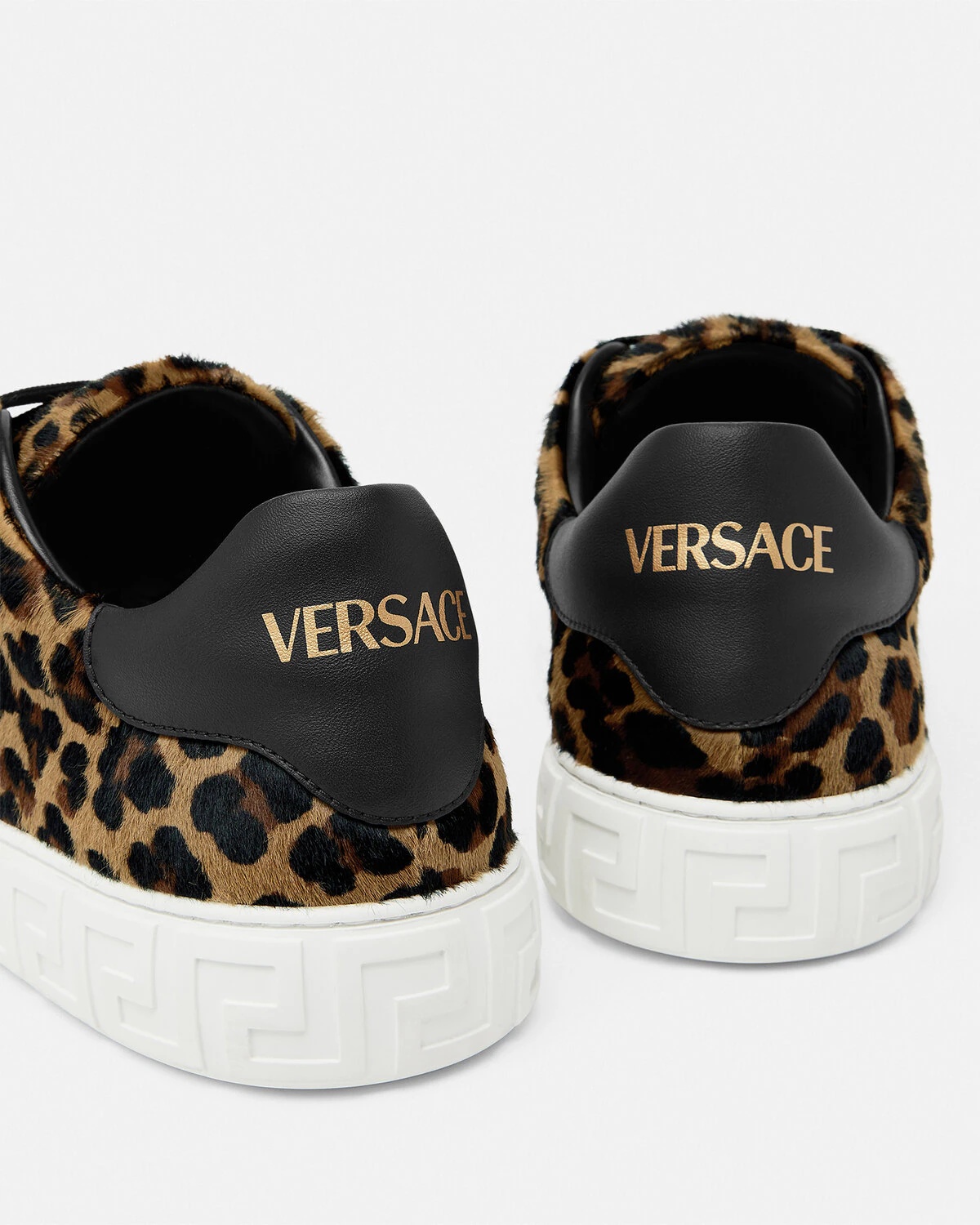 Leopard Greca Sneakers - 6