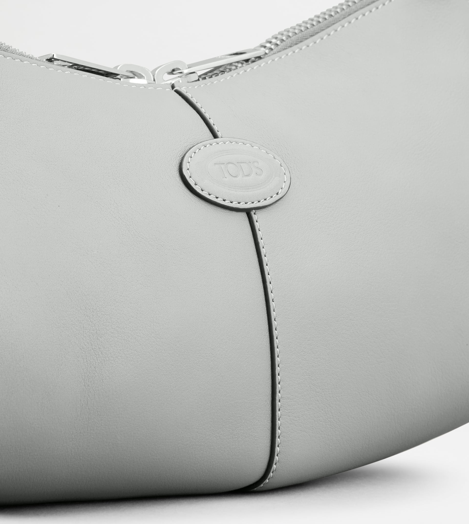 TOD'S DI BAG SWING SHOULDER BAG IN LEATHER MINI - GREY - 5