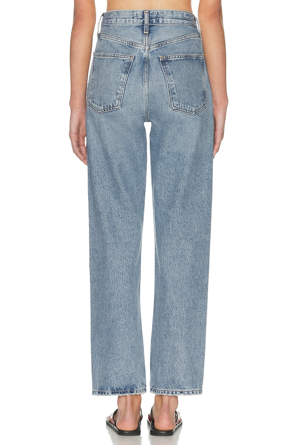 90s Pinch Waist High Rise Straight Jeans - 4