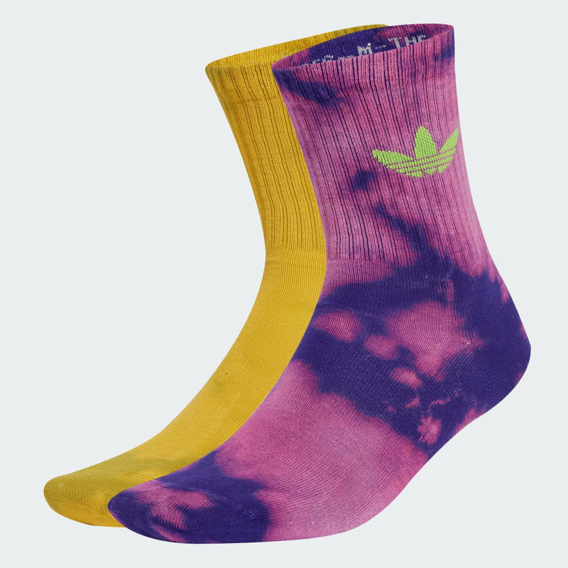 Acid-Washed Crew Socks 2 Pairs 1