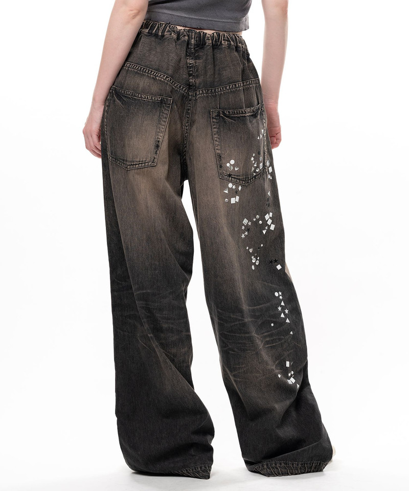 Embellished Denim Pants 7