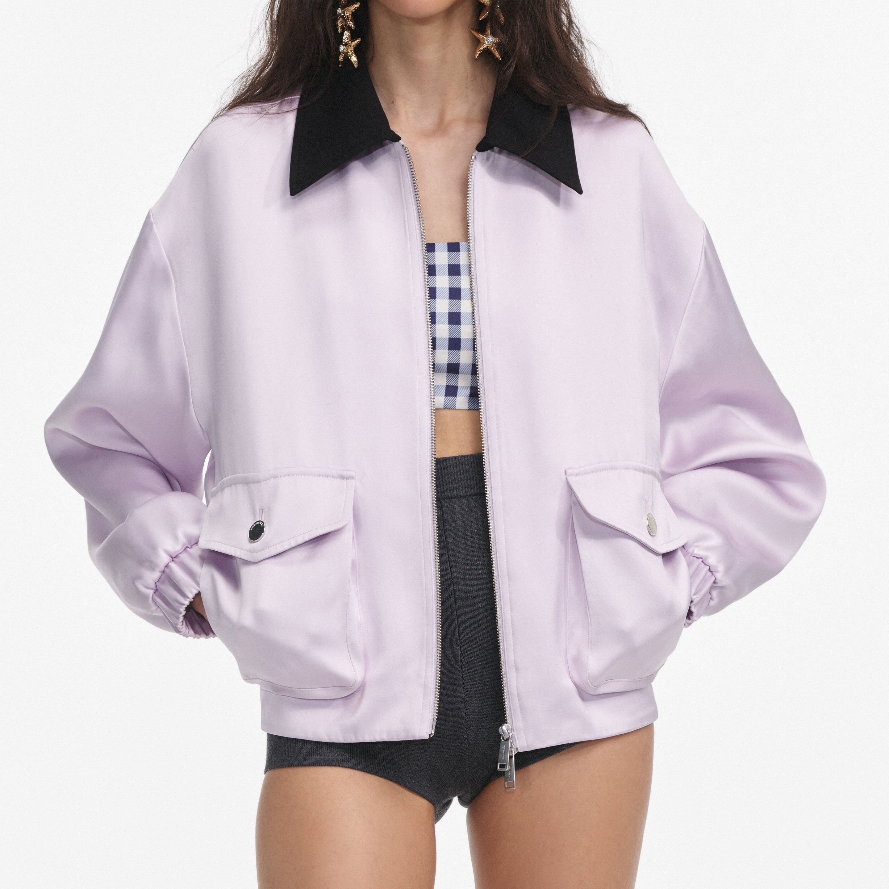 Lilac Viscose Jacket - 4