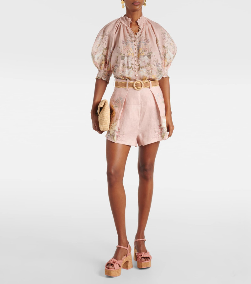 JIMMY CHOO Heloise 95 leather platform sandals outlook