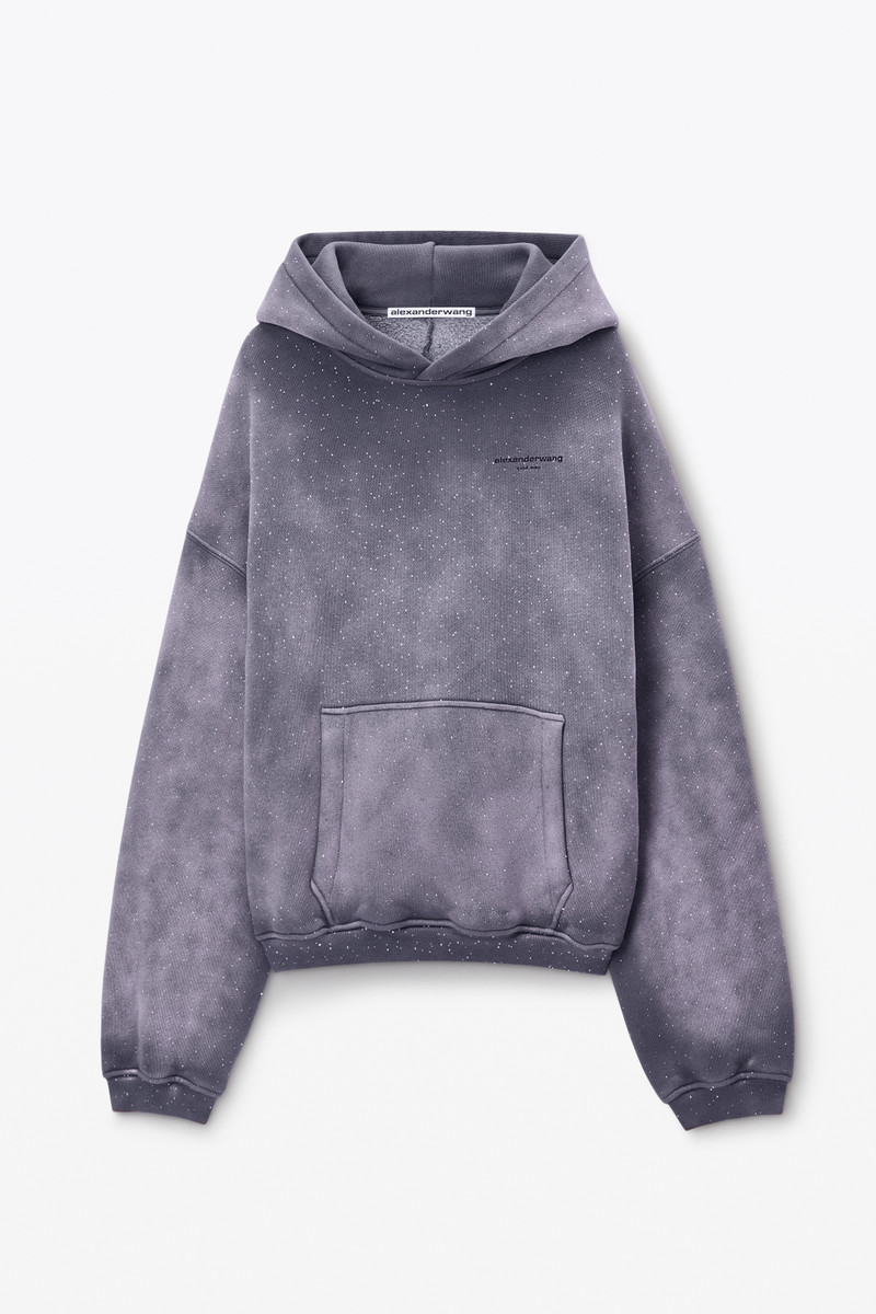 ALEXANDER WANG】REVERSIBLE HOODIE S Alexander Wang Reversible zip