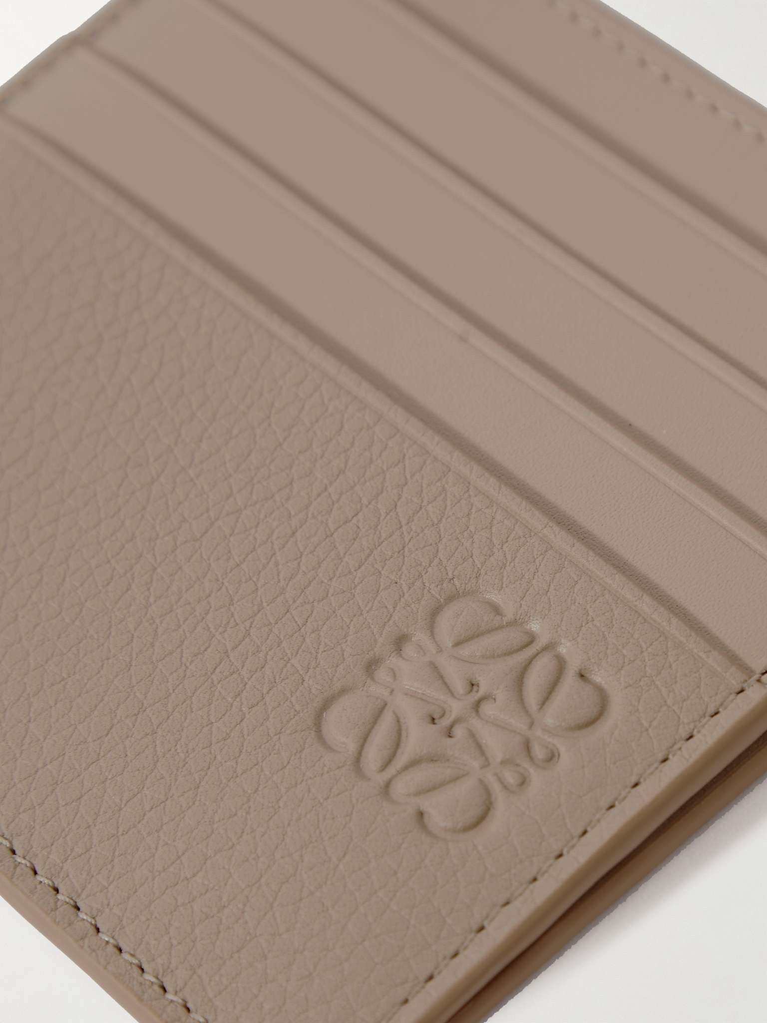 Logo-Debossed Full-Grain Leather Cardholder - 4