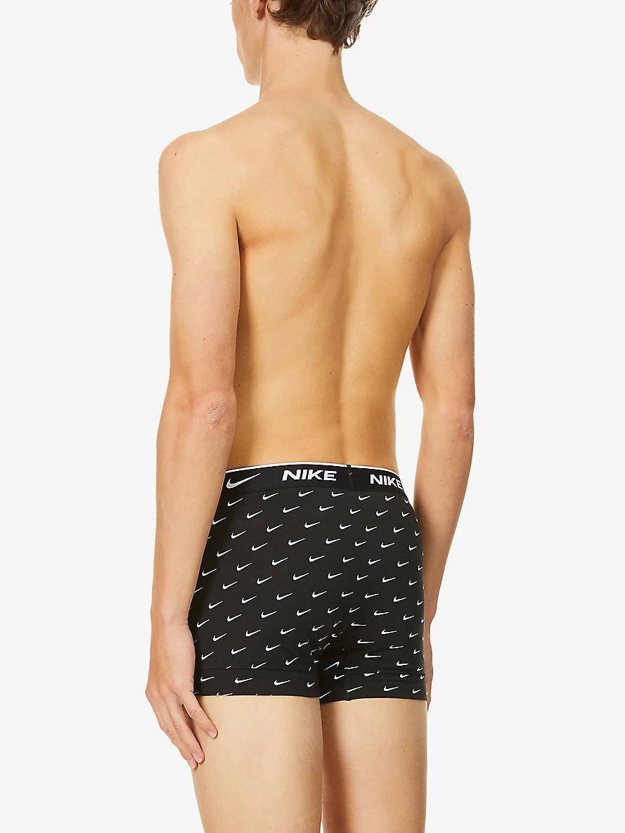 Pack of three Everyday stretch-cotton jersey trunks - 3