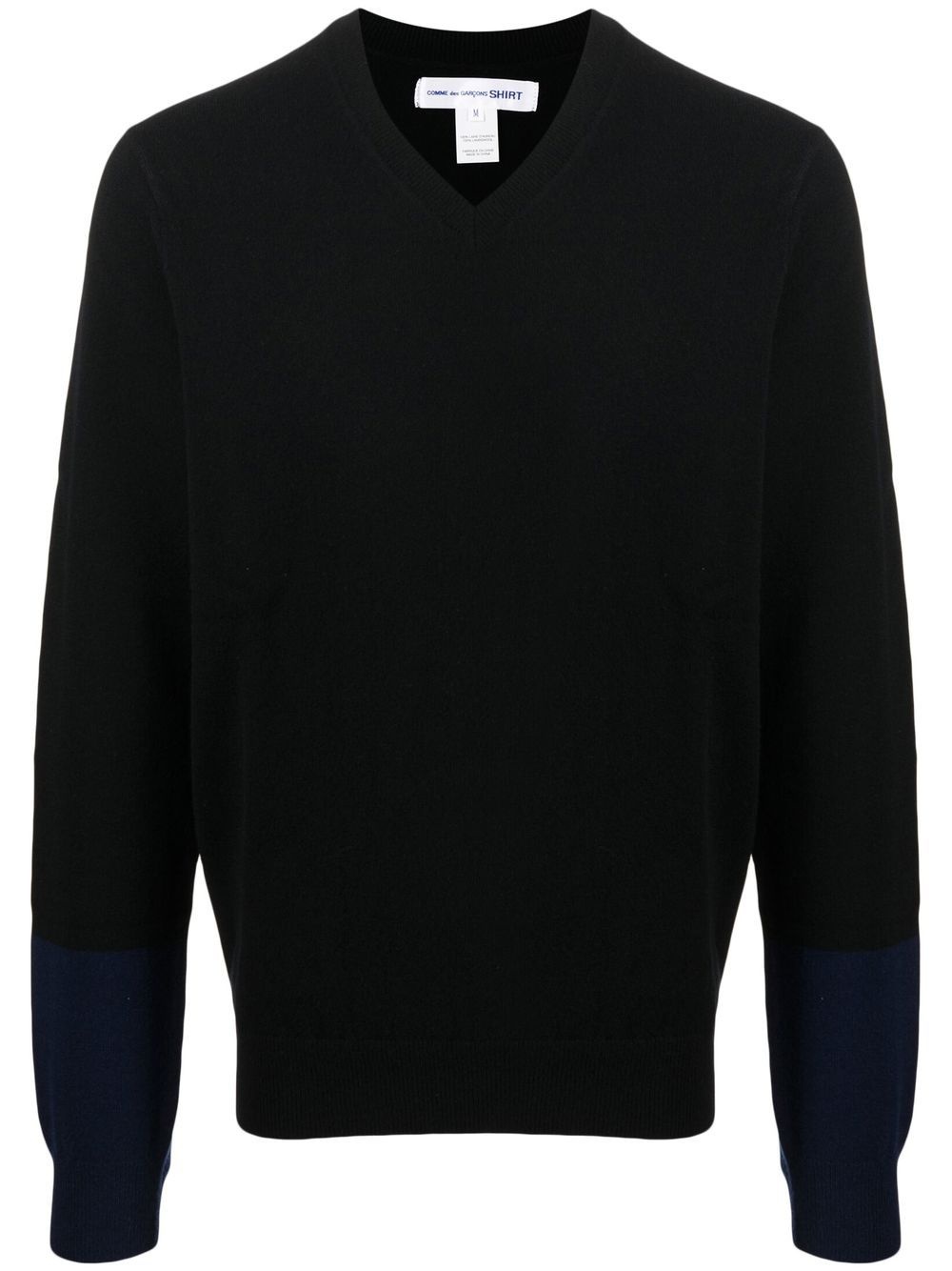 V-neck long-sleeve jumper - 1