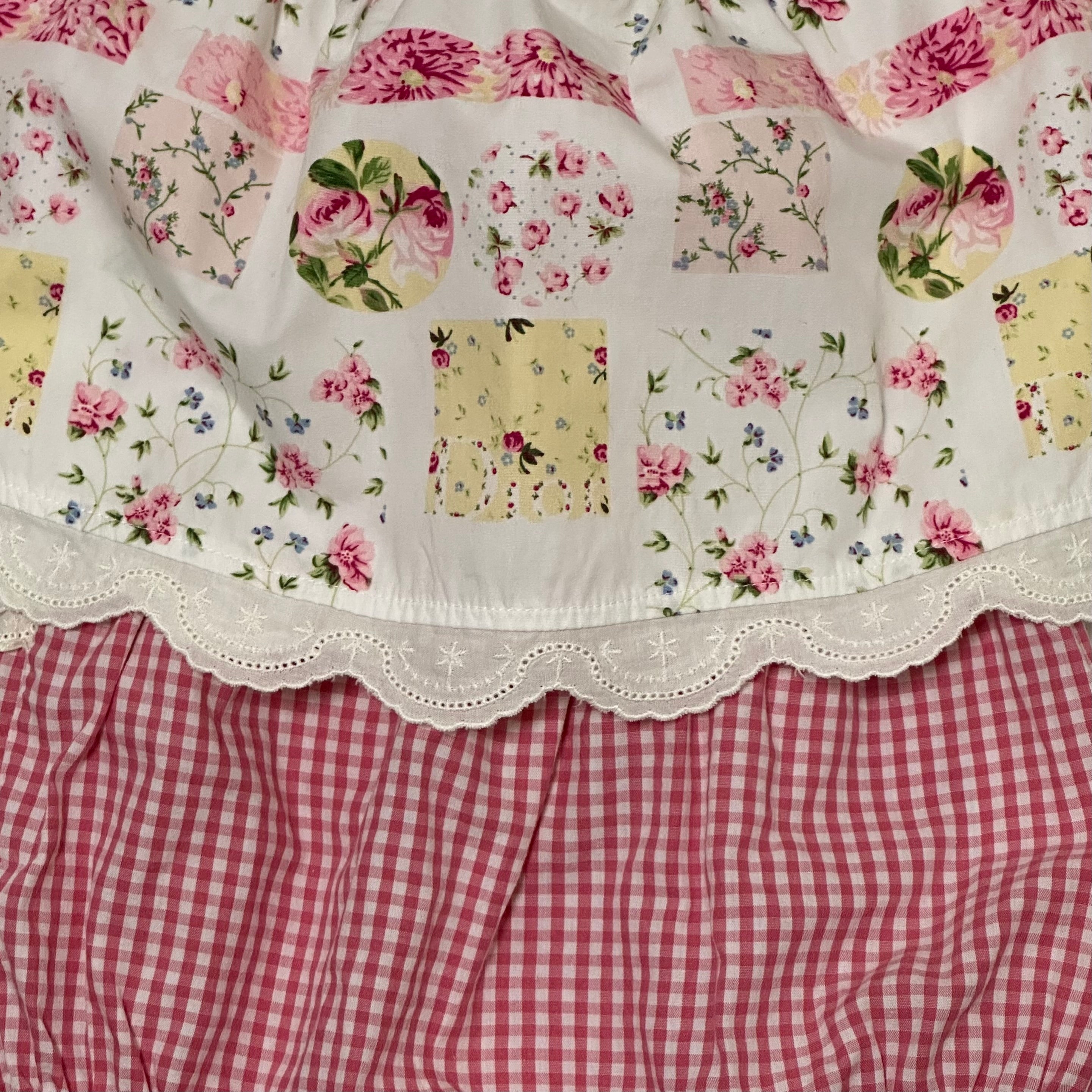 BABY DIOR Floral Gingham Cami Top and Shorts Set Up - 3
