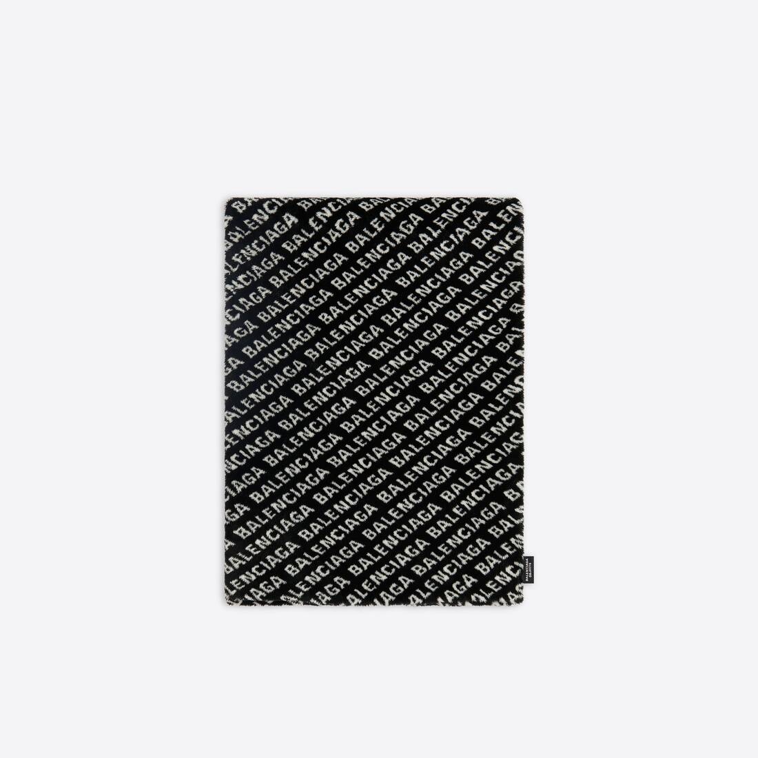 Allover Logo Blanket  in Black - 1