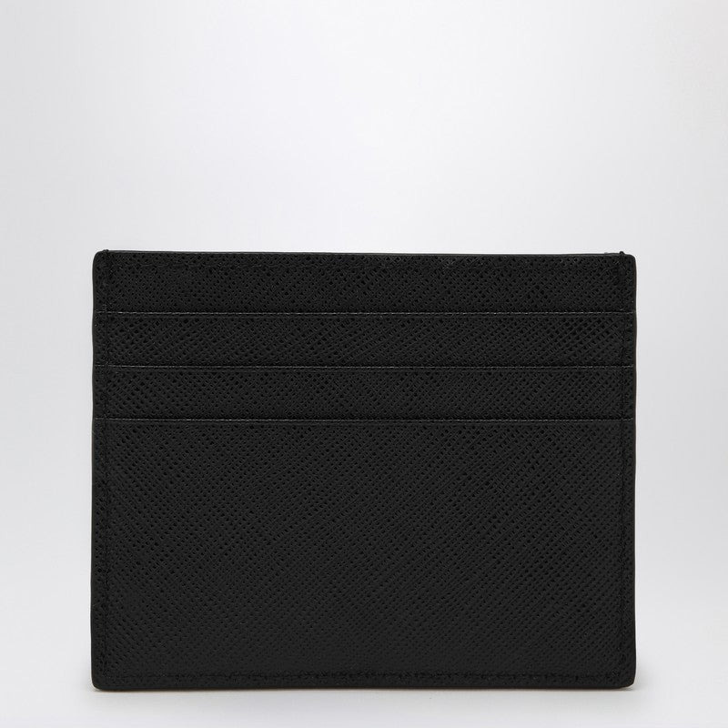 Prada Black Card Holder In Saffiano Women - 2