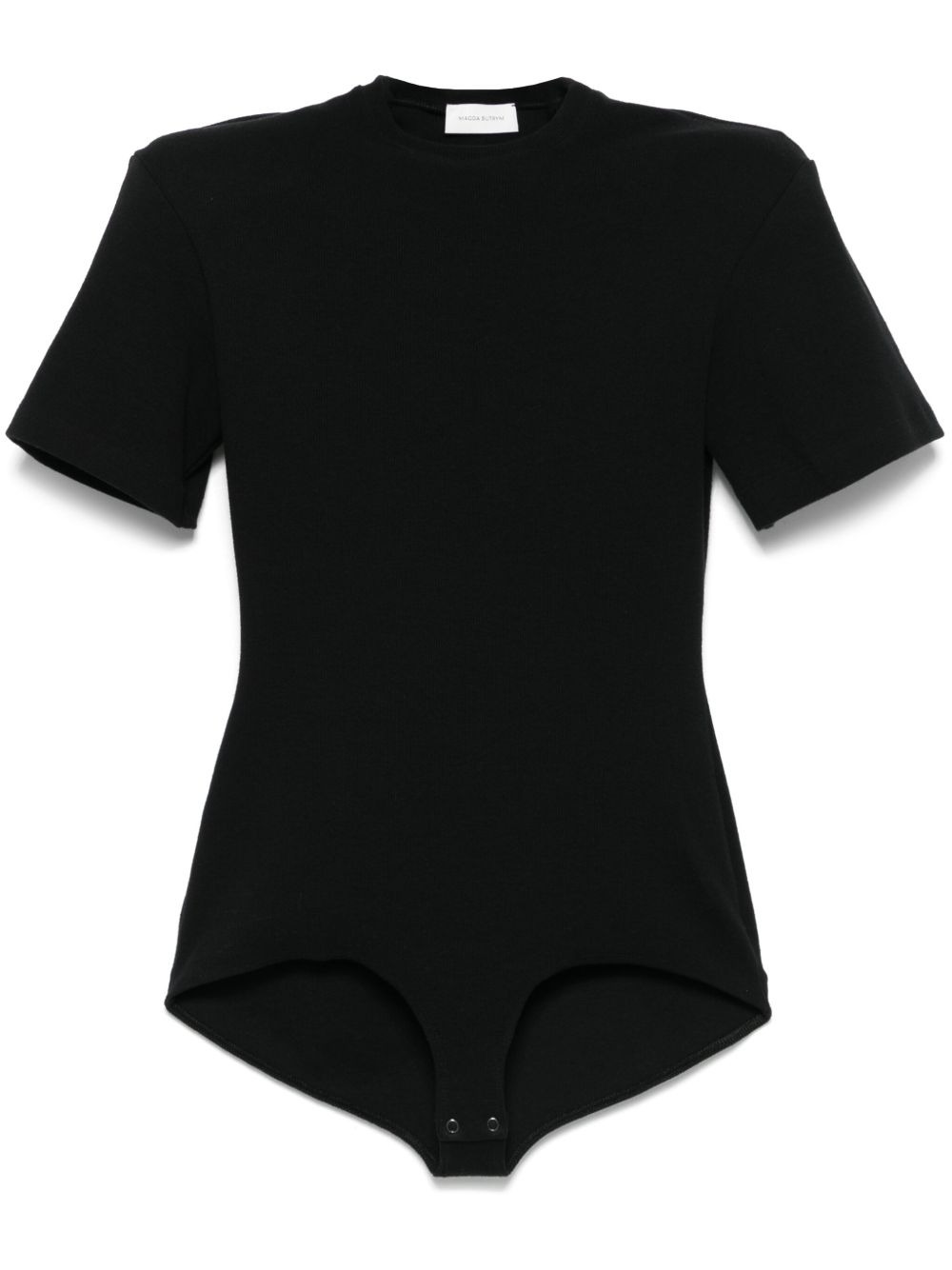 ribbed short-sleeve bodysuit - 1
