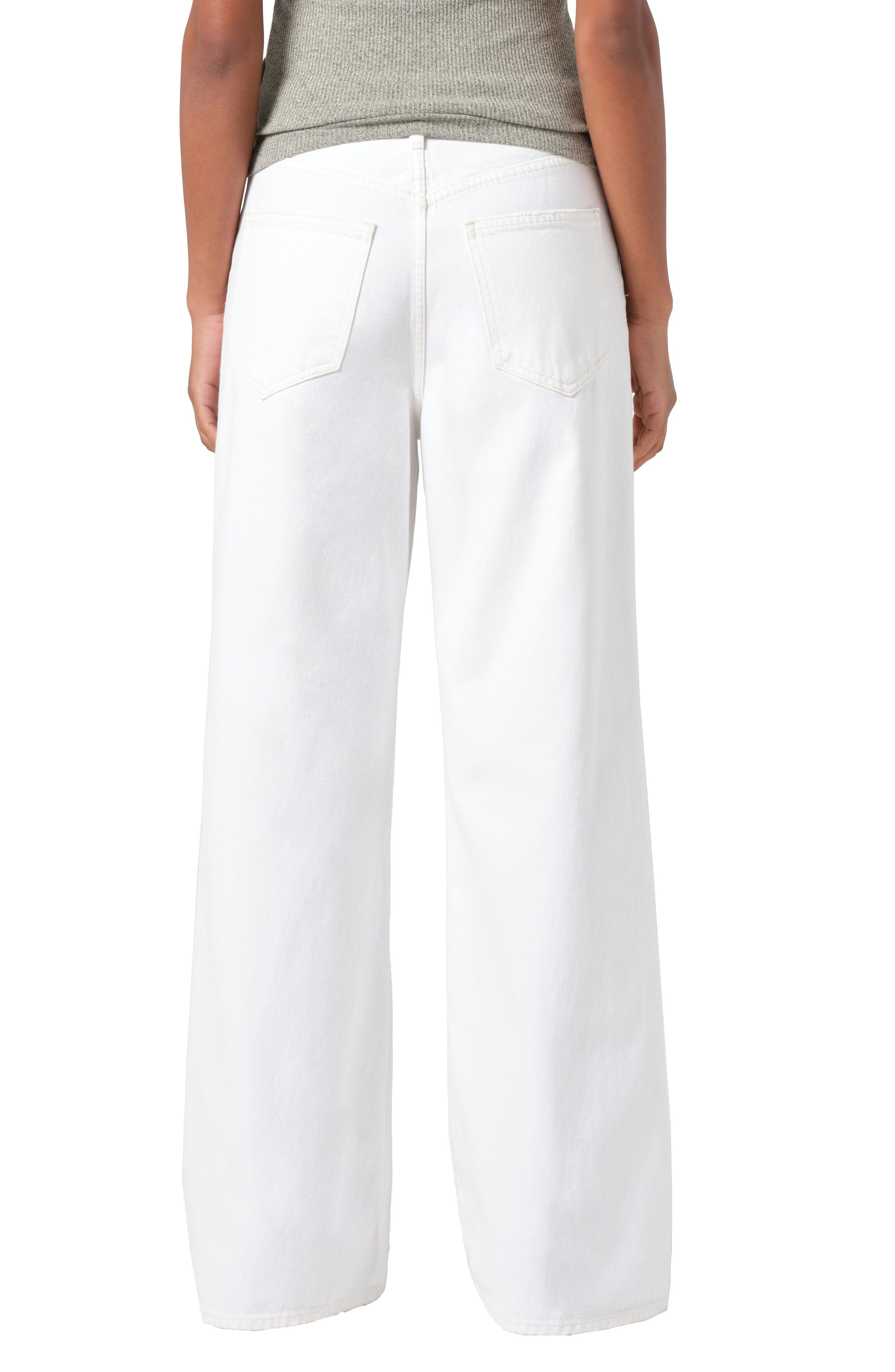 AGOLDE Dame High Waist Wide Leg Jeans in Milkshake at Nordstrom - 2