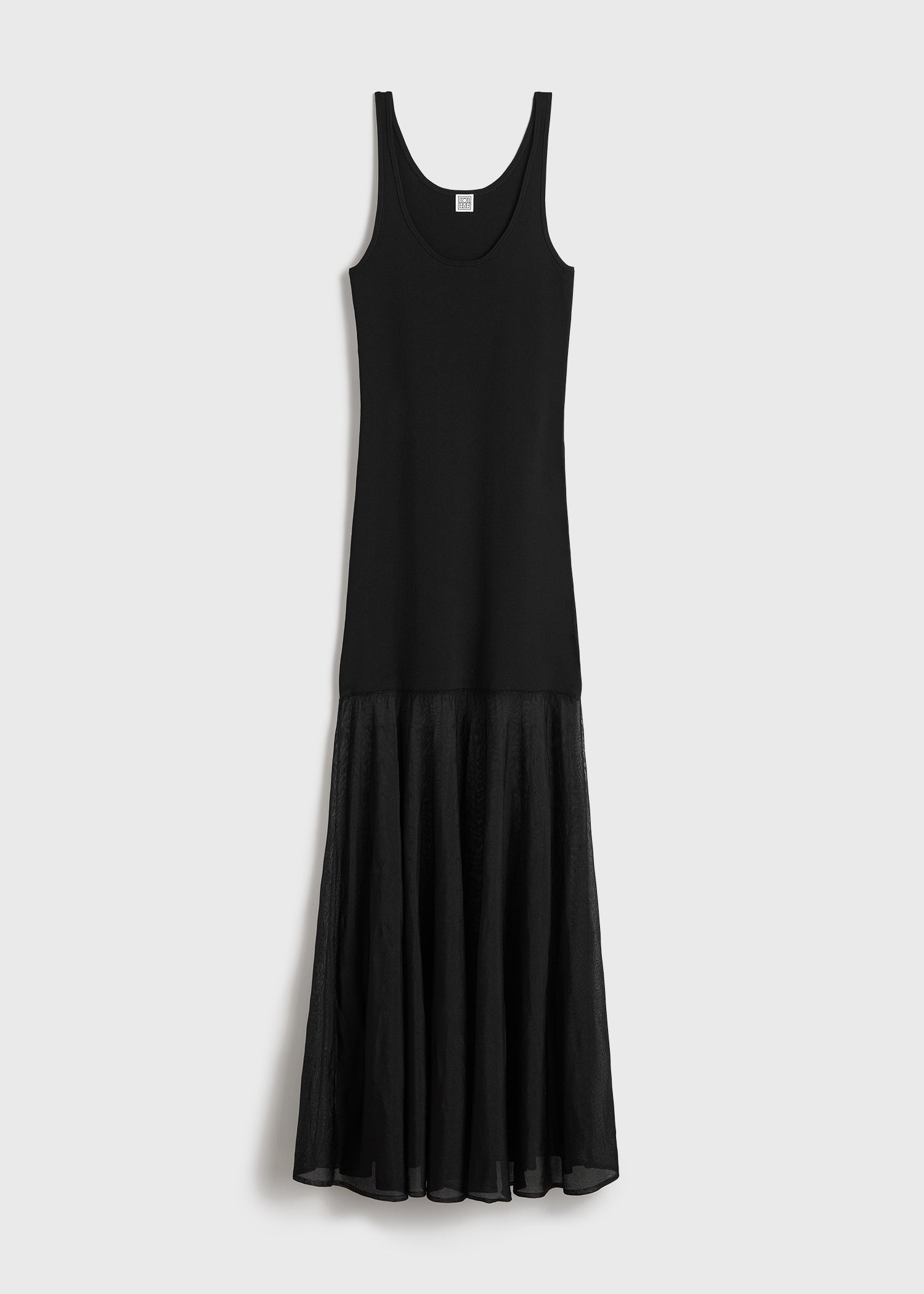 Evening tank dress black - 1