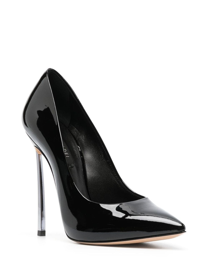 CASADEI Blade Tiffany 115mm patent-leather pumps outlook