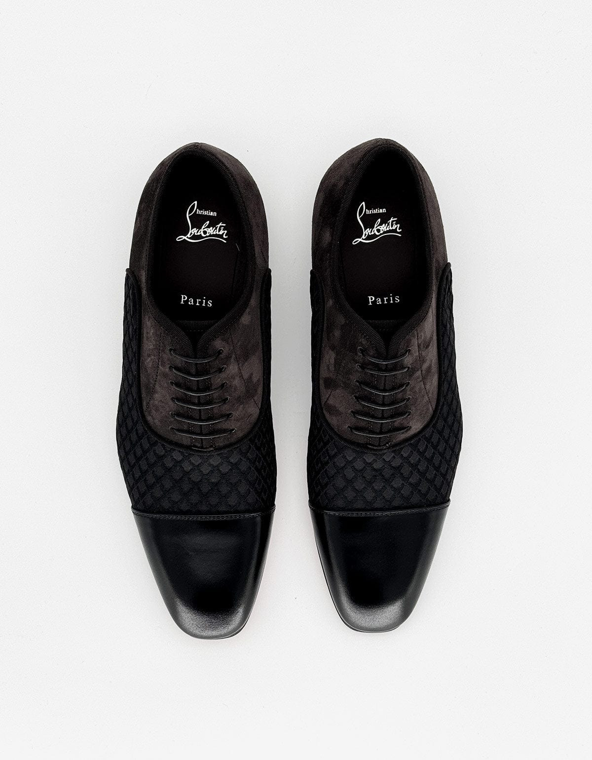Christian Louboutin Greggo Flat Jacquard Black Shoes - 4