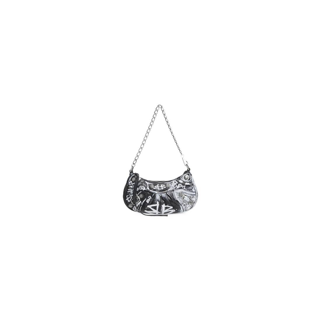 le cagole mini purse with chain graffiti - 1