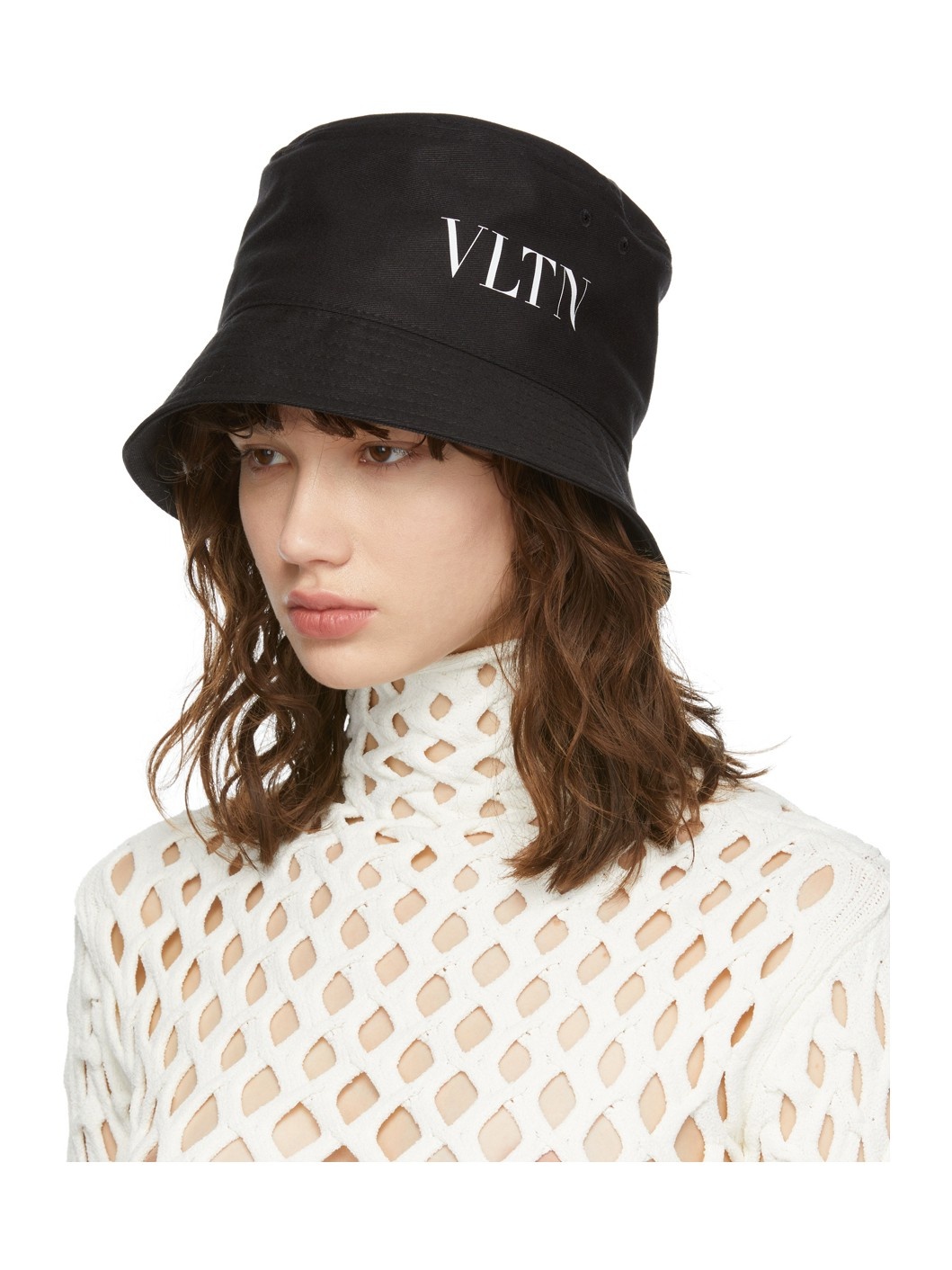 Black VLTN Bucket Hat - 4