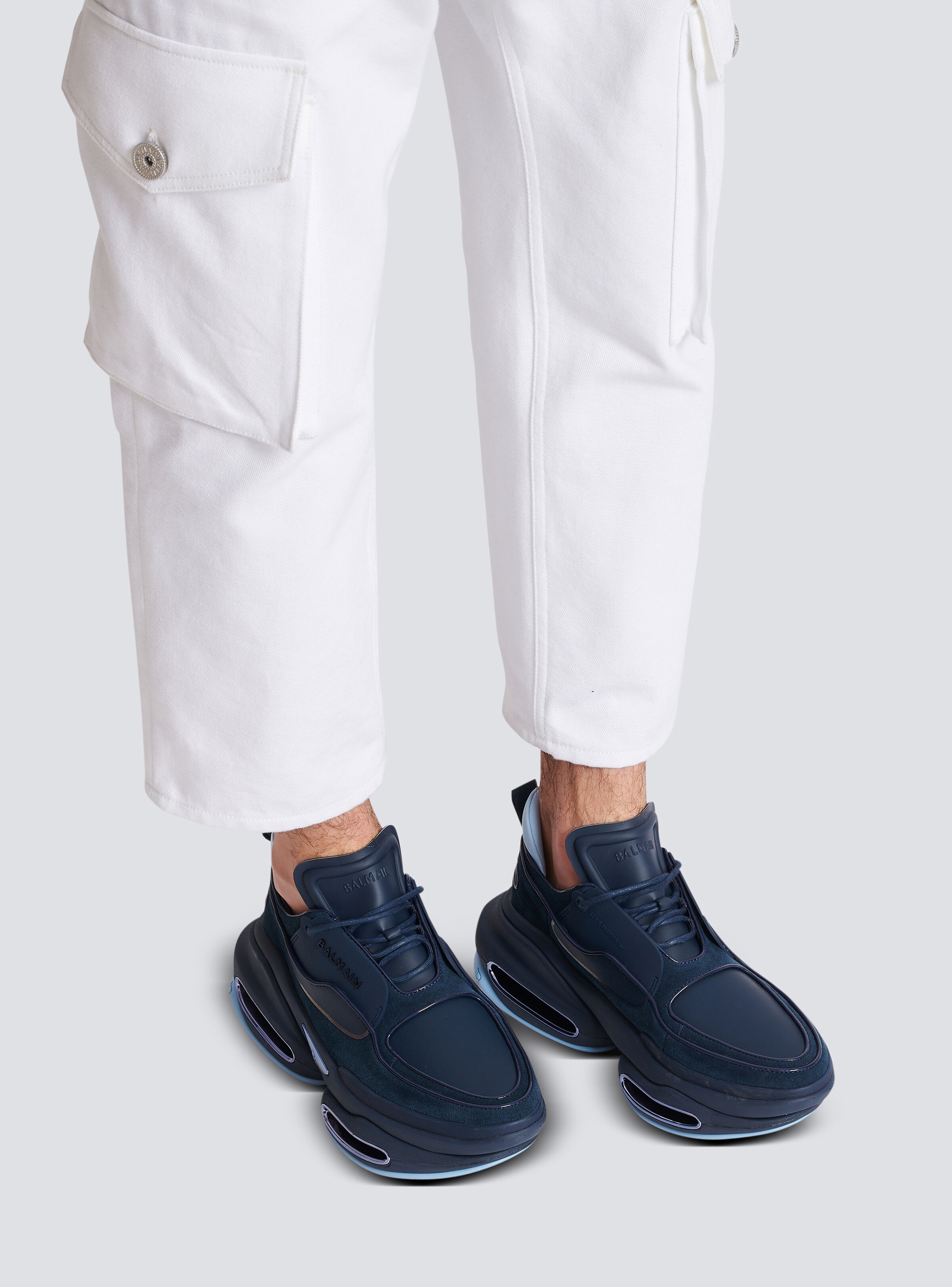 B-Bold trainers in leather and suede - 8