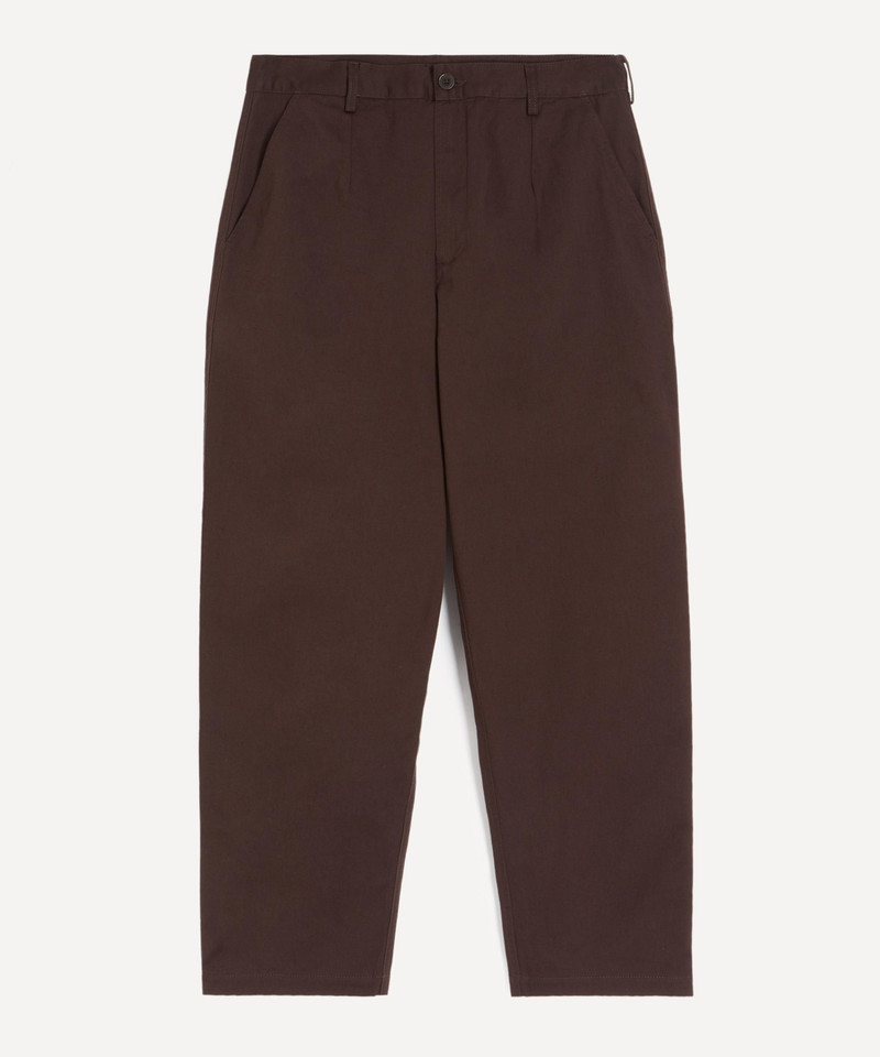 Brown Twill Drizzy Trousers 1