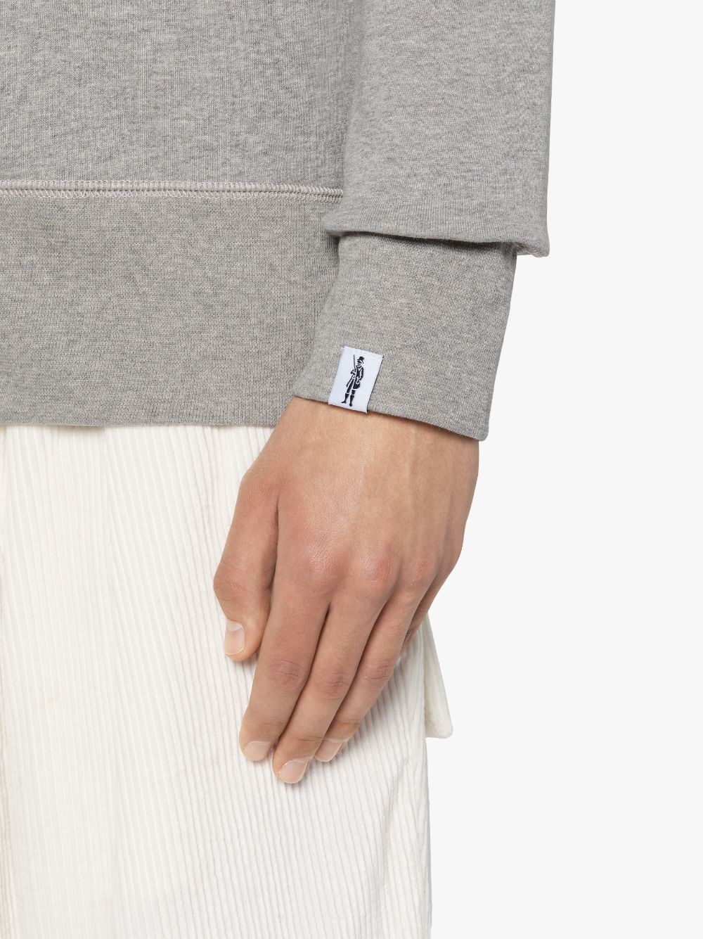 GREY X PINK COTTON HOODED SWEATSHIRT | GJM-208 - 6