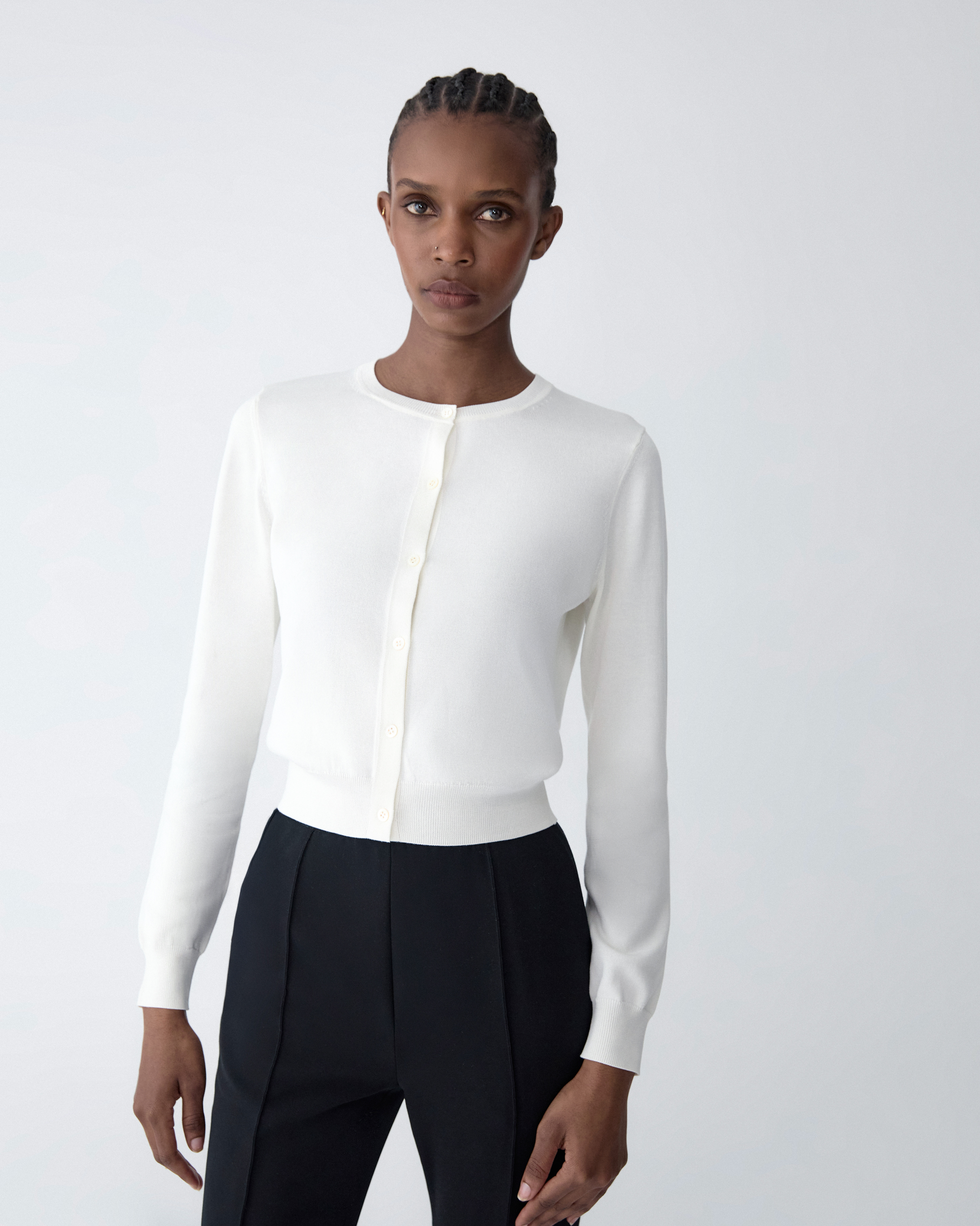 Cropped Cardigan - 2