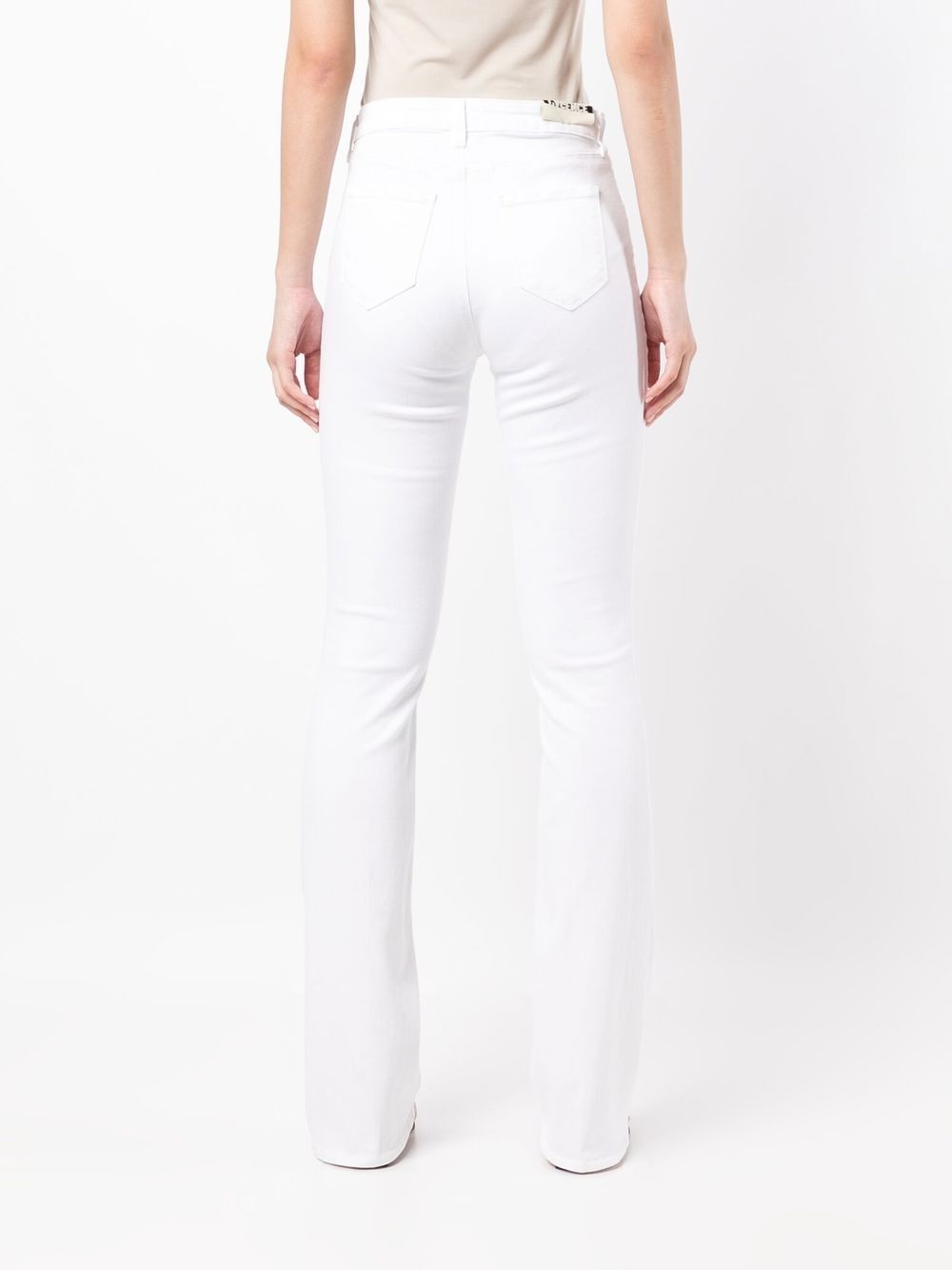 high-waisted flared jeans - 4