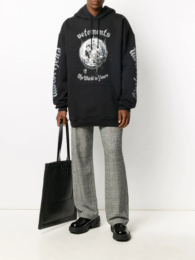 VETEMENTS Motorhead oversized hoodie outlook