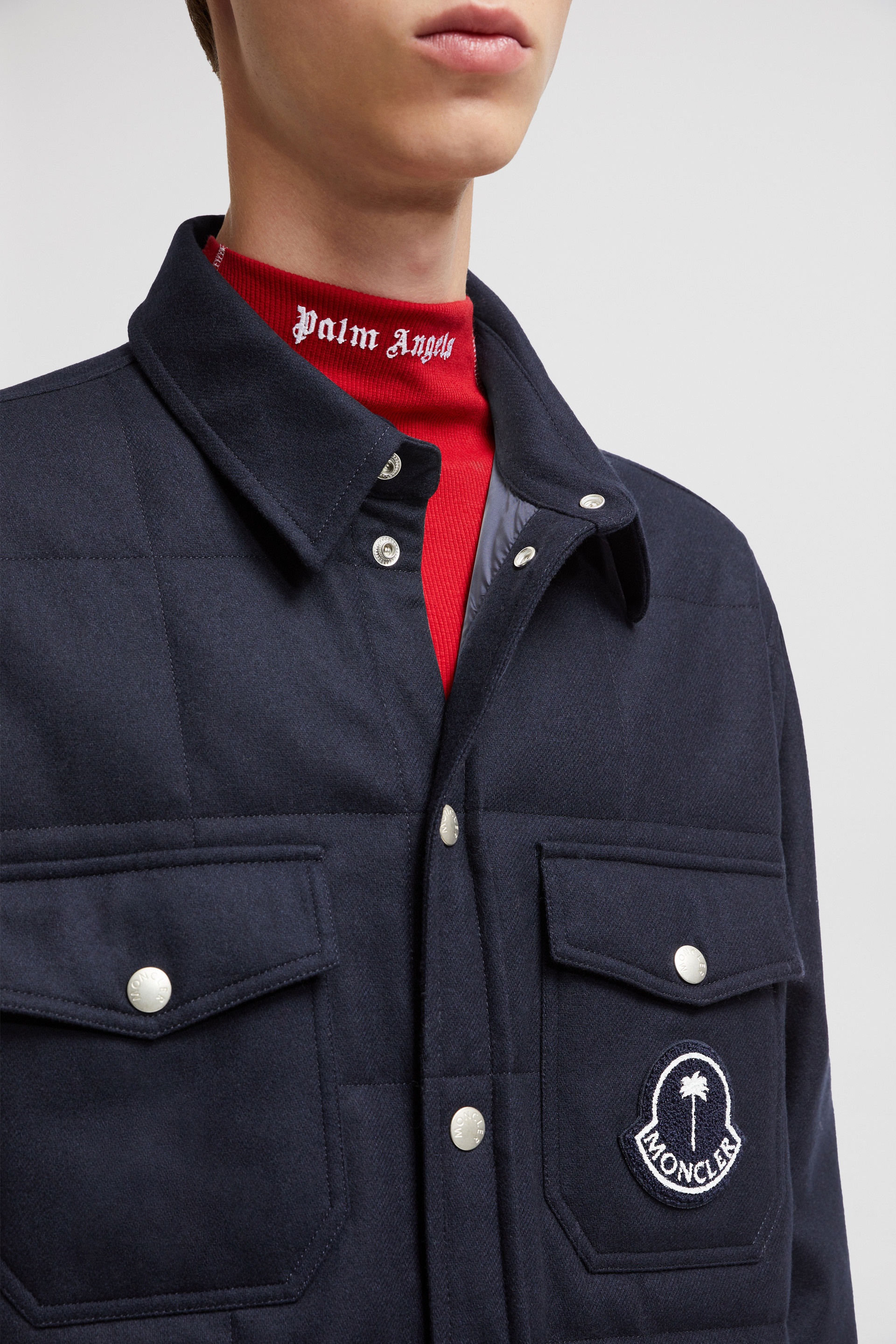 Moncler x Palm Angels Wool Flannel Shirt - 6