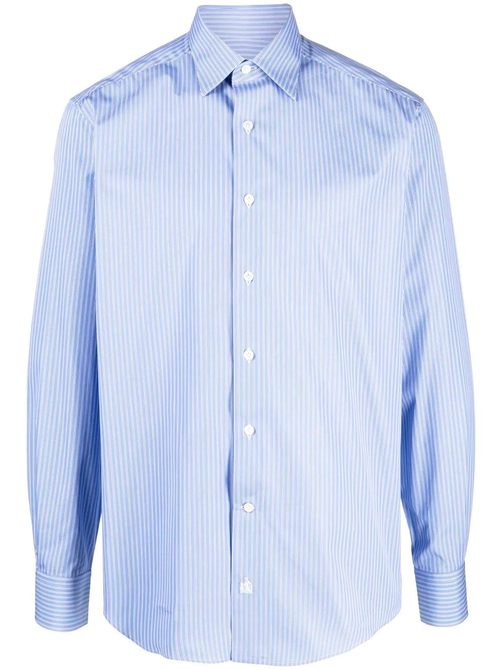 pinstriped long-sleeve shirt - 1