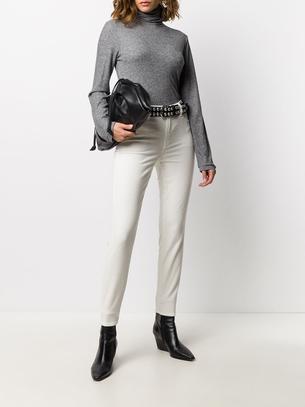 grey wool jumper - 2