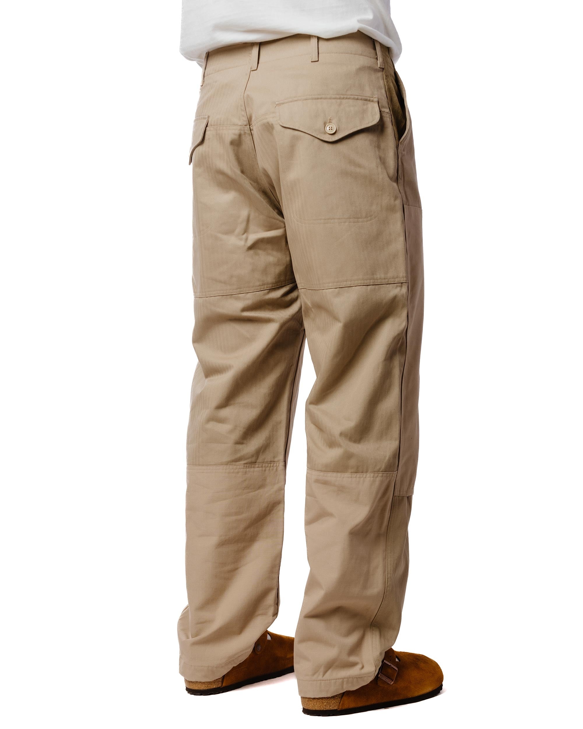 Field Pant Khaki Cotton Herringbone Twill - 3